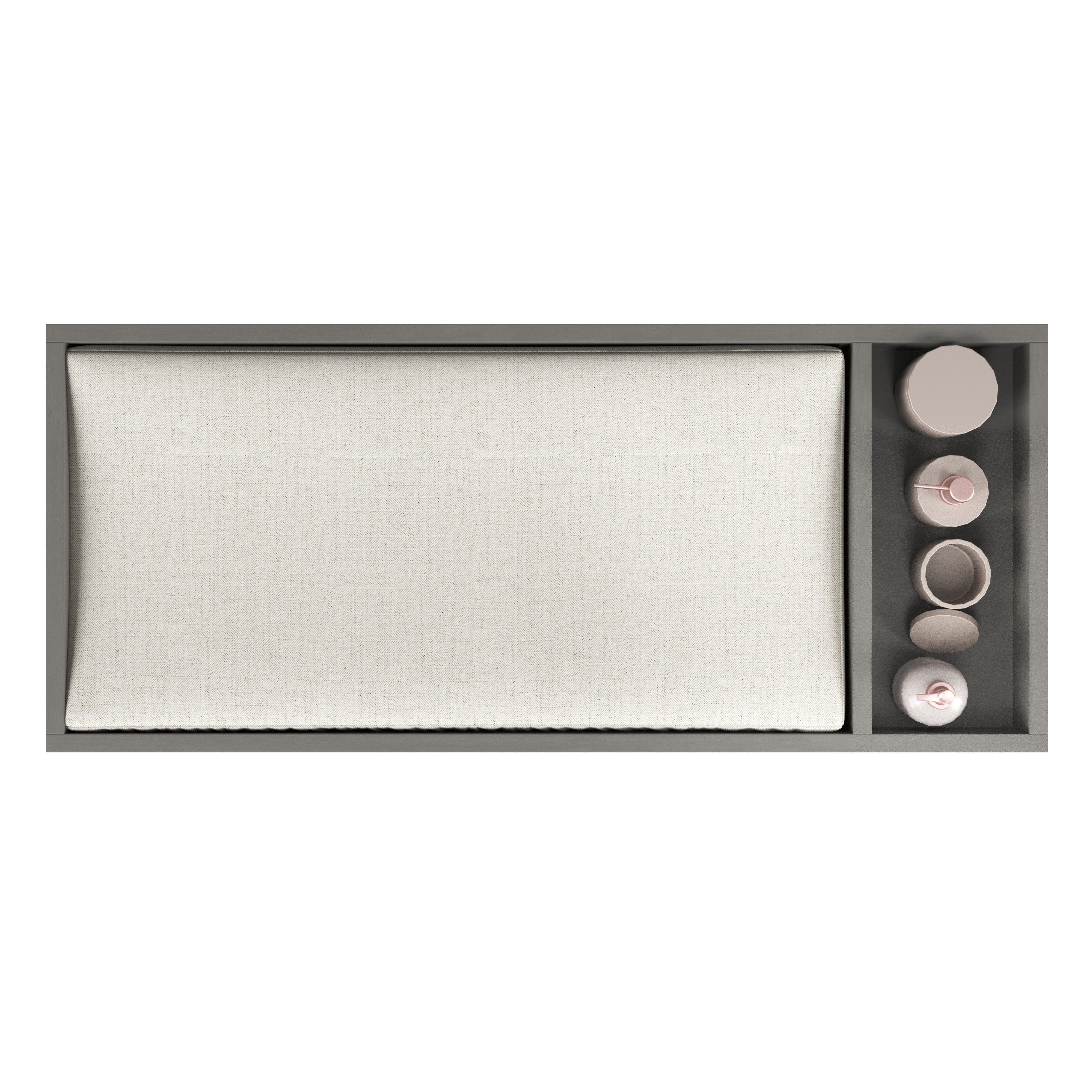 Universal Changing Table Topper Lunar Gray