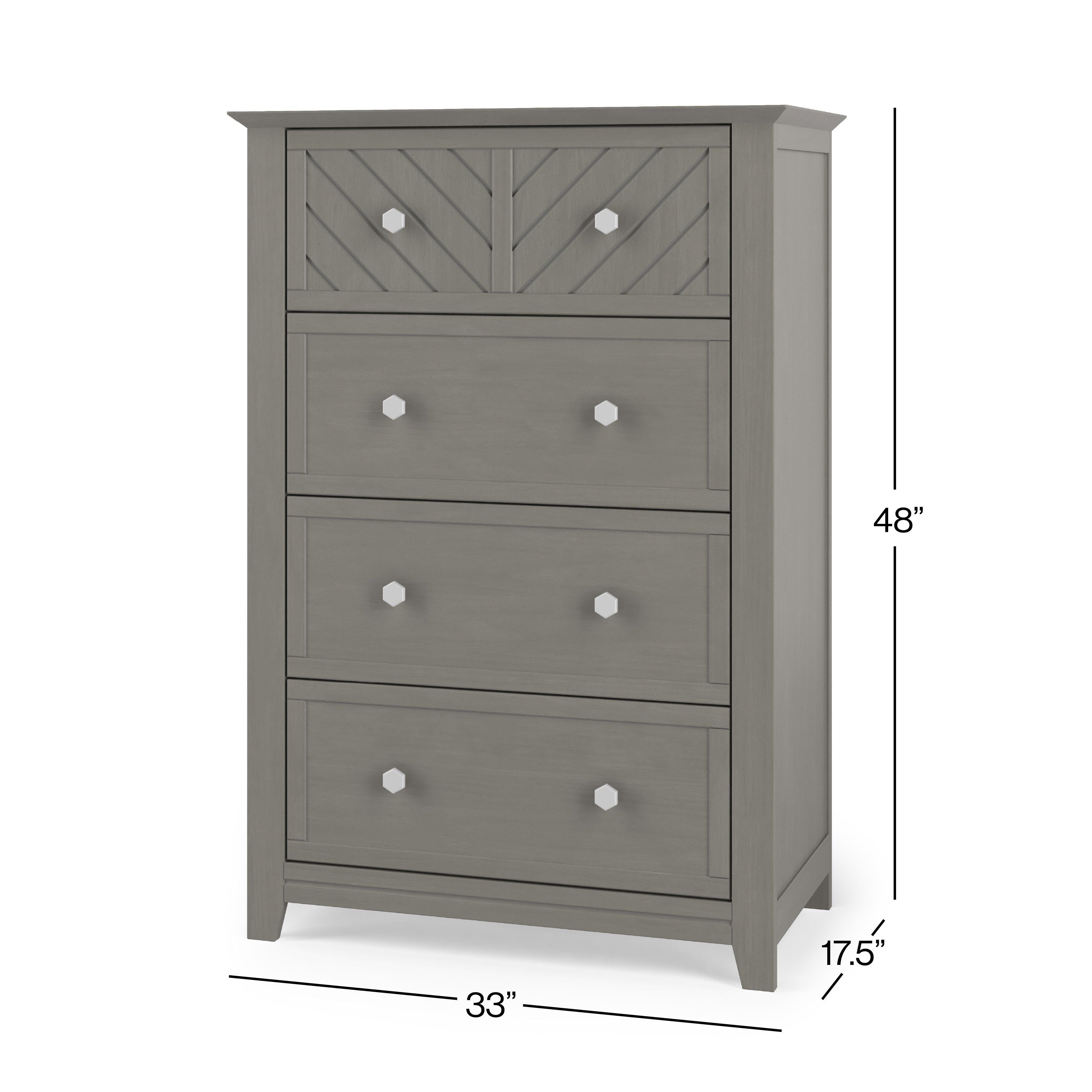 Atwood 4-Drawer Chest, Lunar Gray