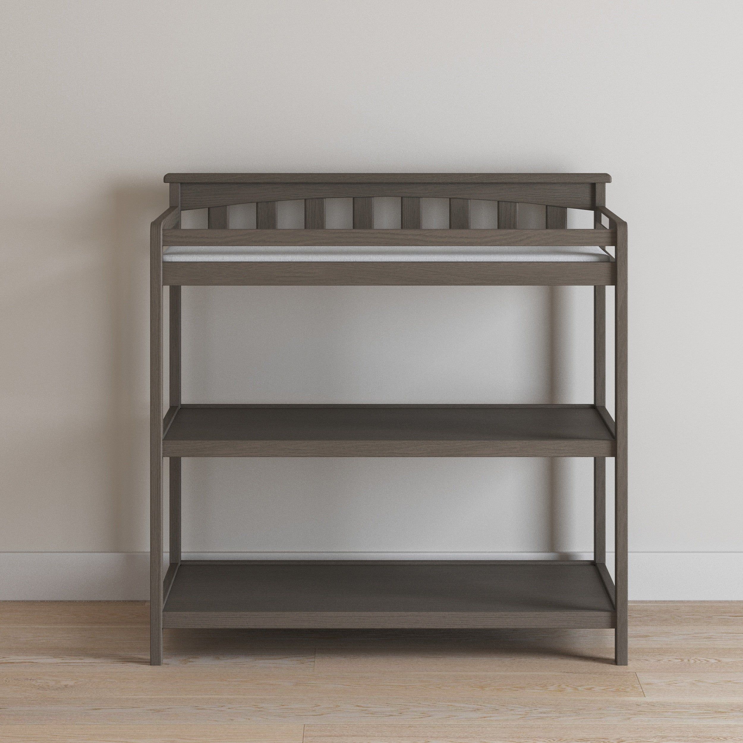Flat Top Baby Changing Table, Dapper Gray