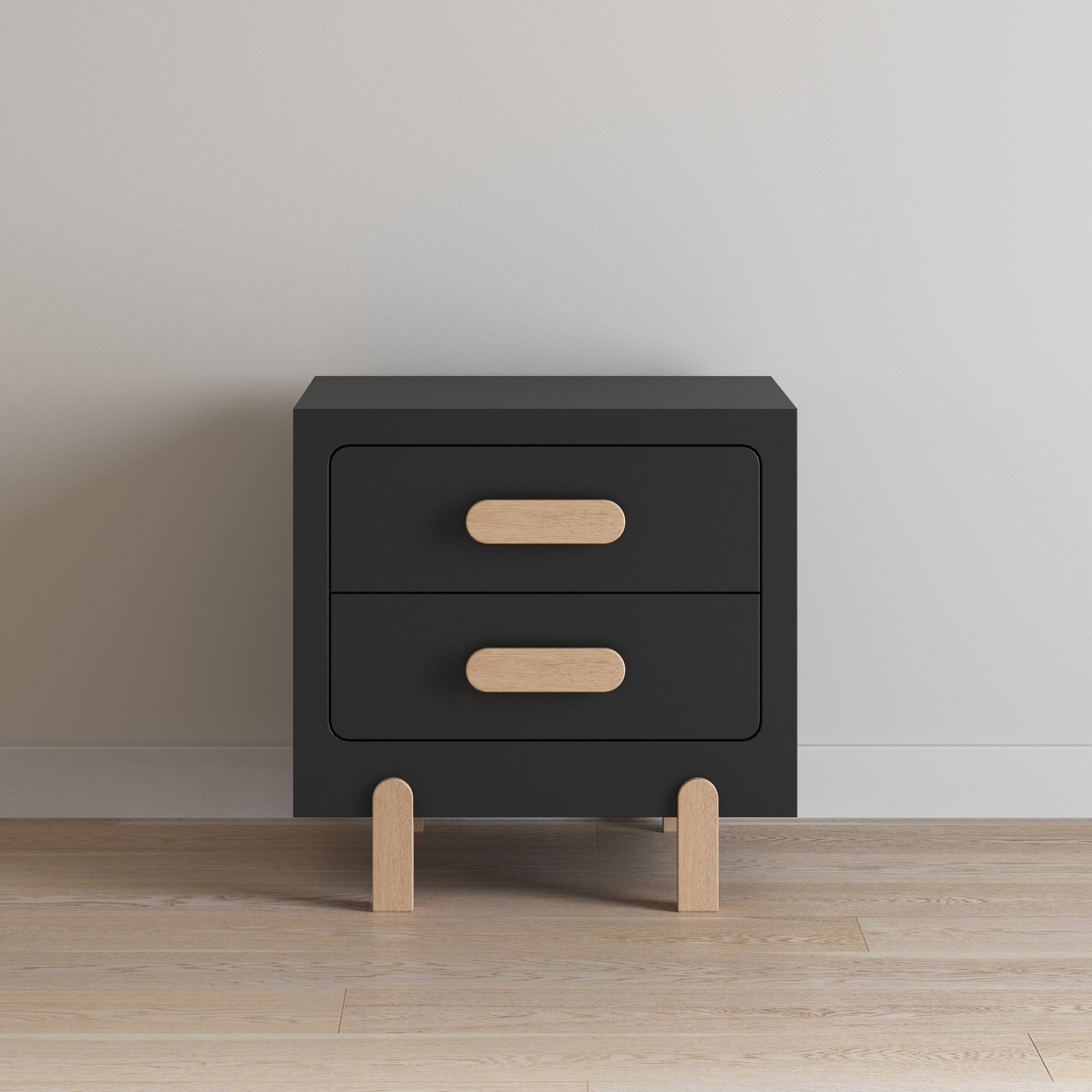 Park Heights Night Stand - Caviar Black