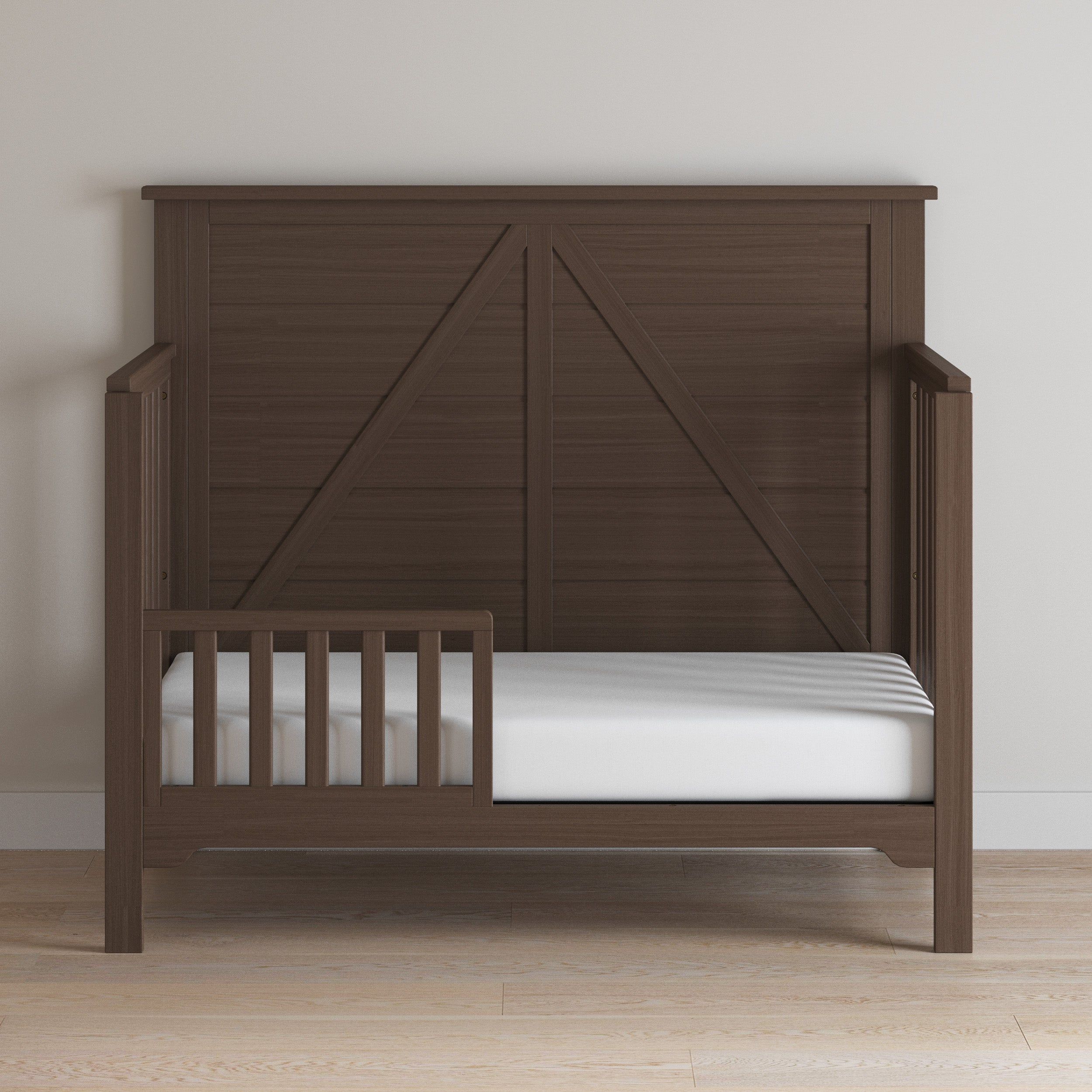 Woodland 4-in-1 Convertible Crib, Brushed Truffle