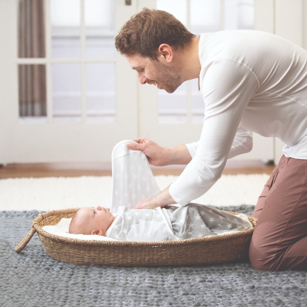 Essentials Easy Swaddle Wrap Quick Change 3 Pack Tog 1.0