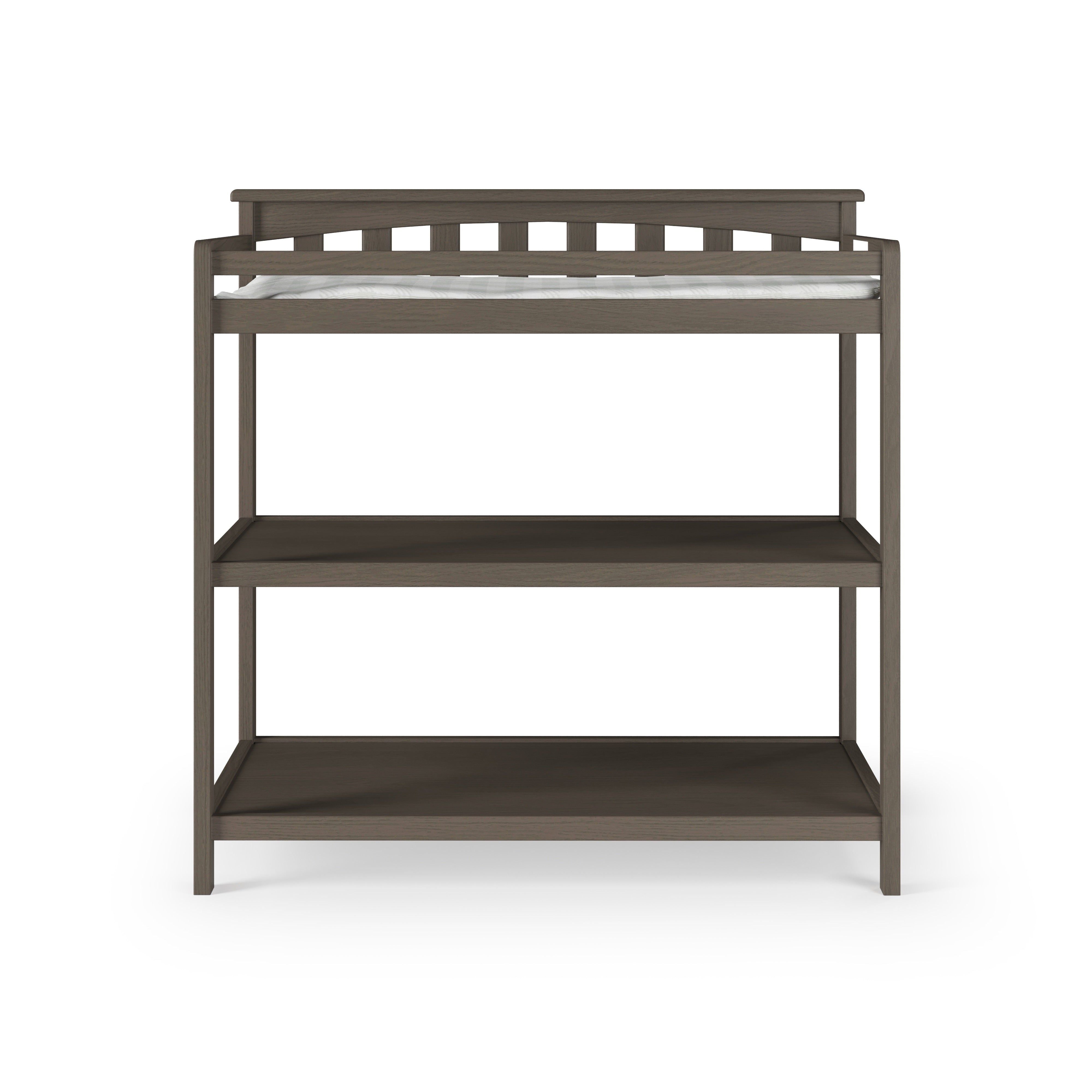 Flat Top Baby Changing Table, Dapper Gray