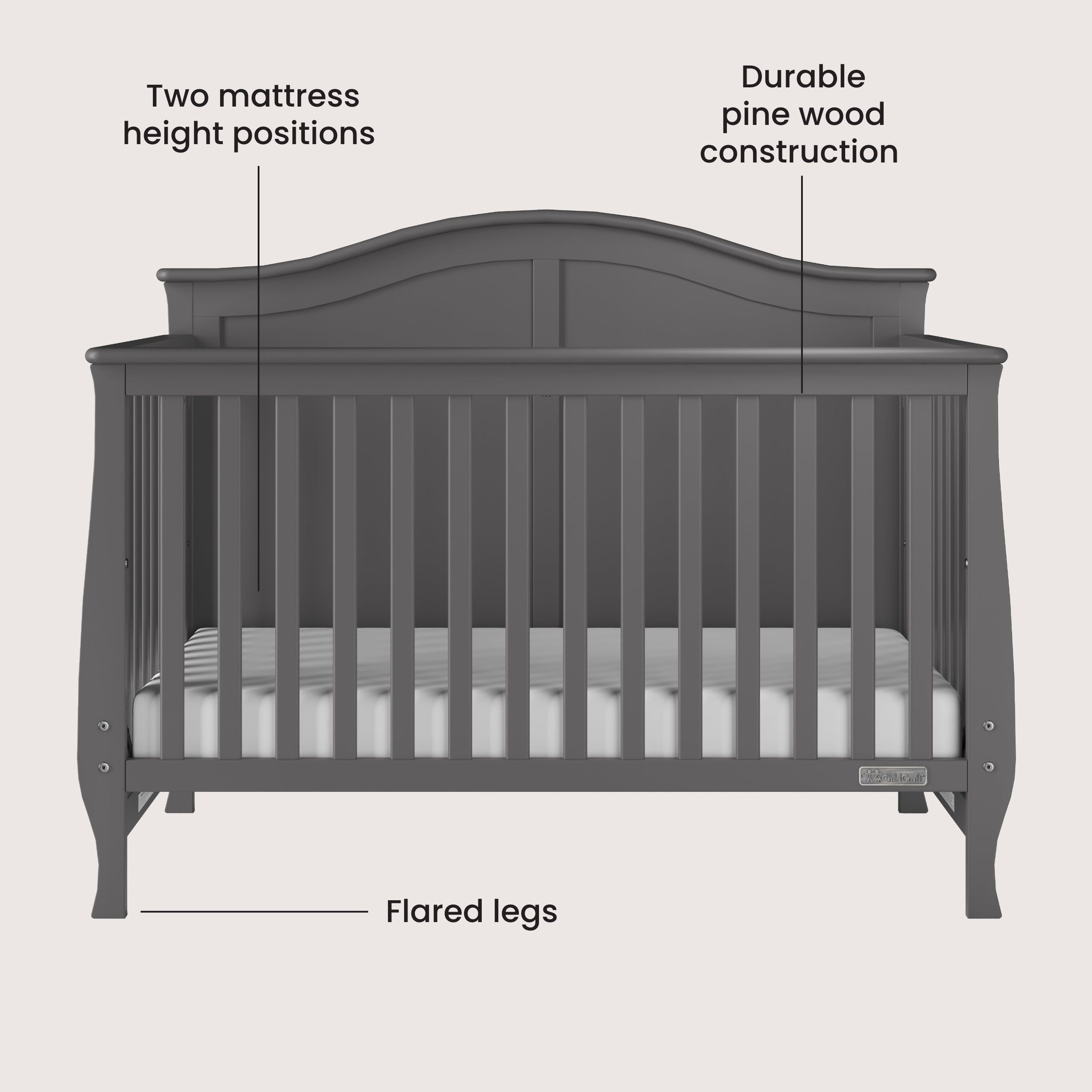 Camden 2-piece Nursery Set With Crib And Dresser