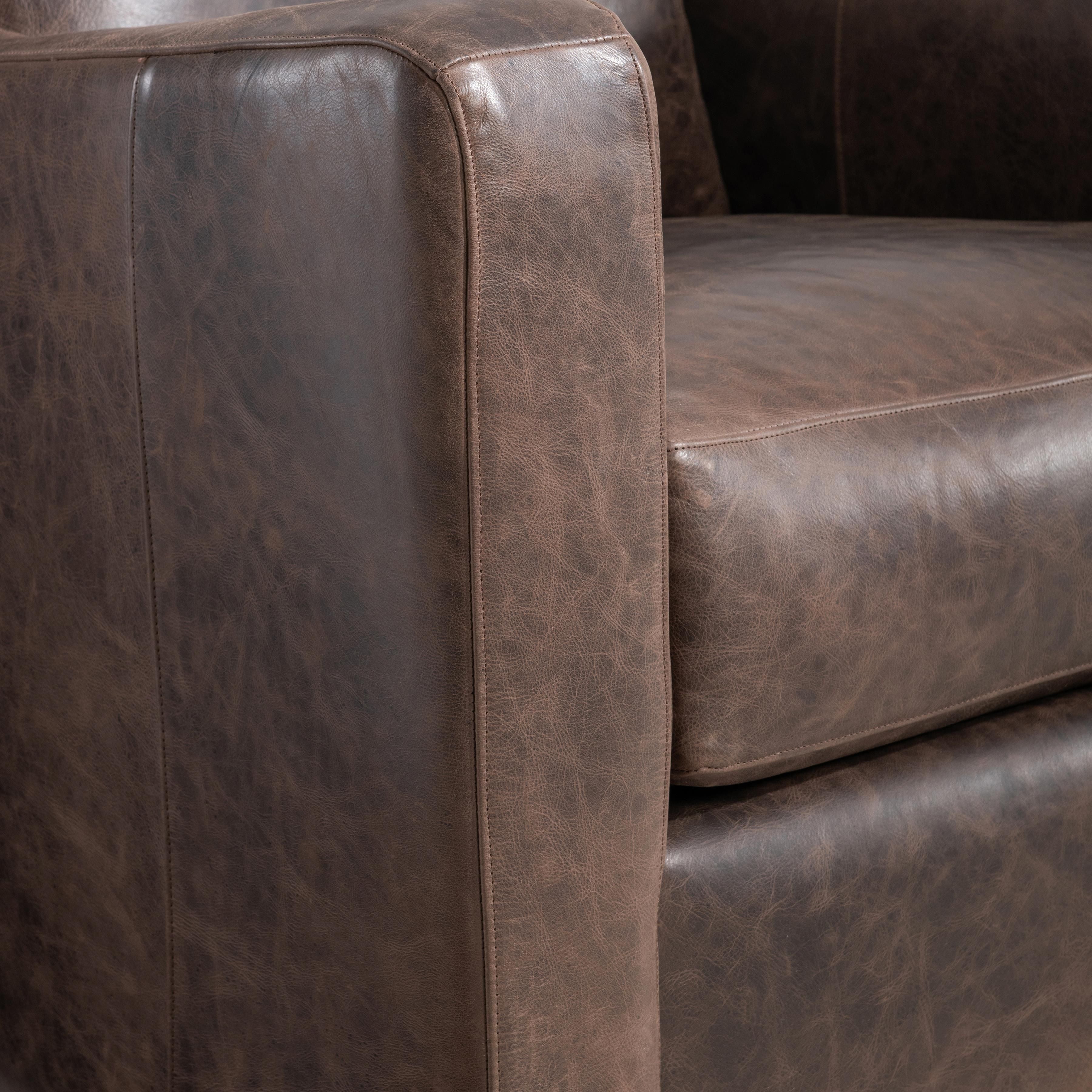 Bernhardt Ventura Leather Swivel Chair