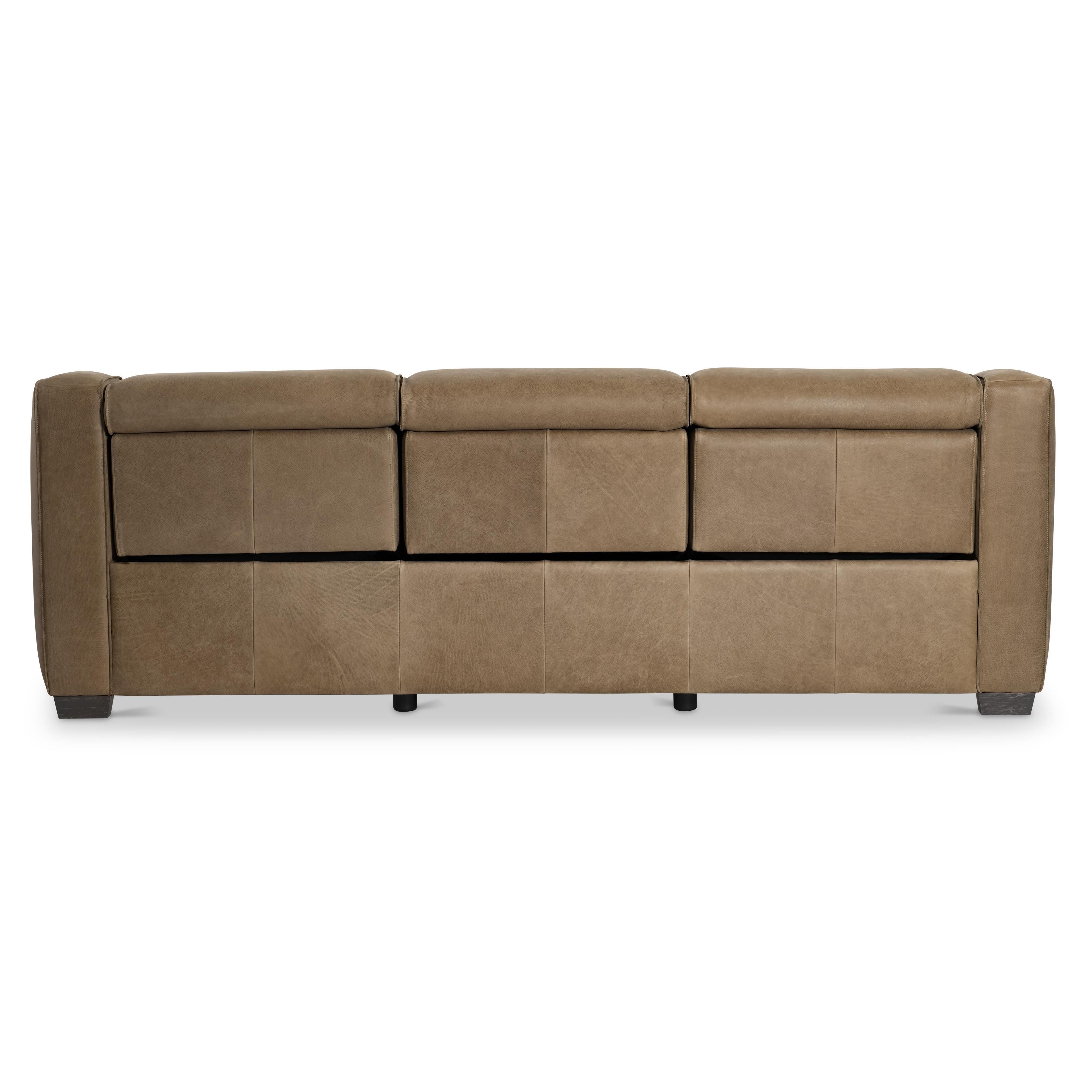 Bernhardt Furniture – Flynn Leather Power Motion Sofa