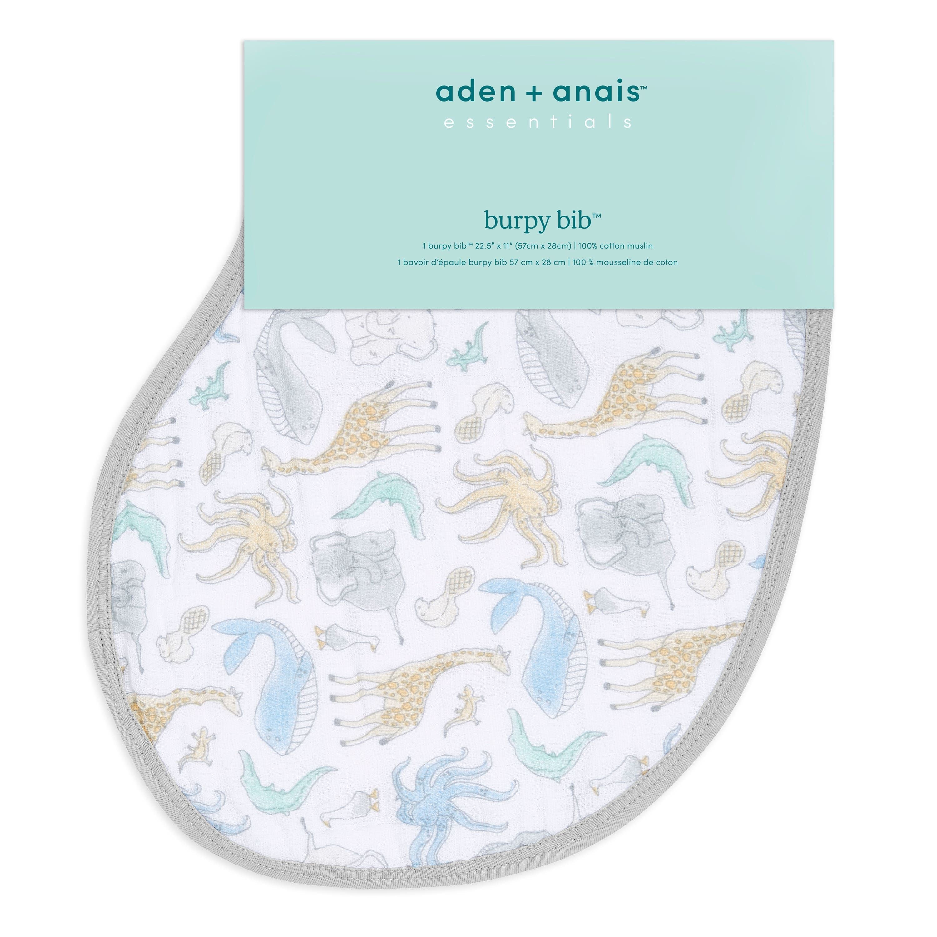 Essentials Cotton Muslin Burpy Bib