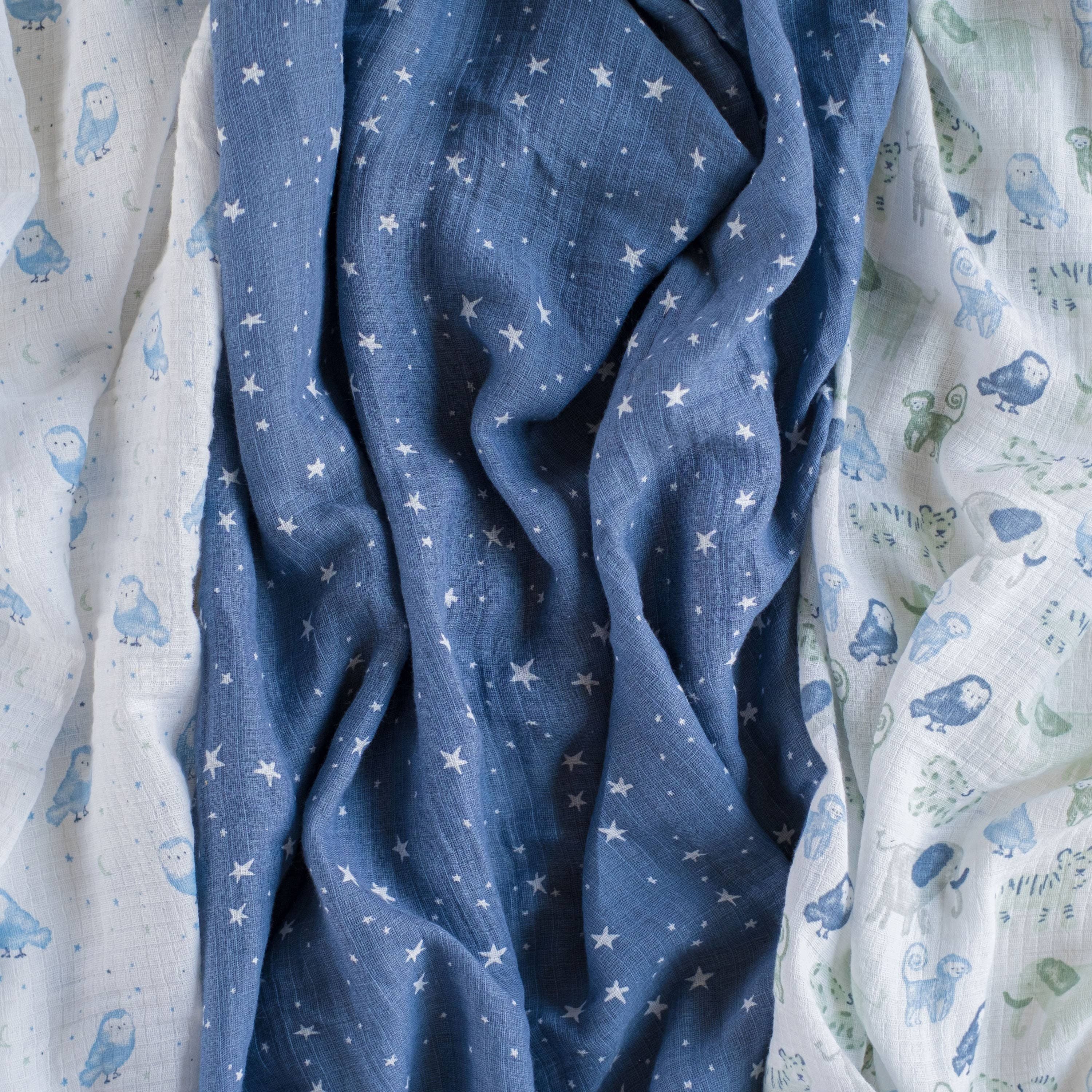 Essentials Cotton Muslin Swaddle Blanket 4 Pack