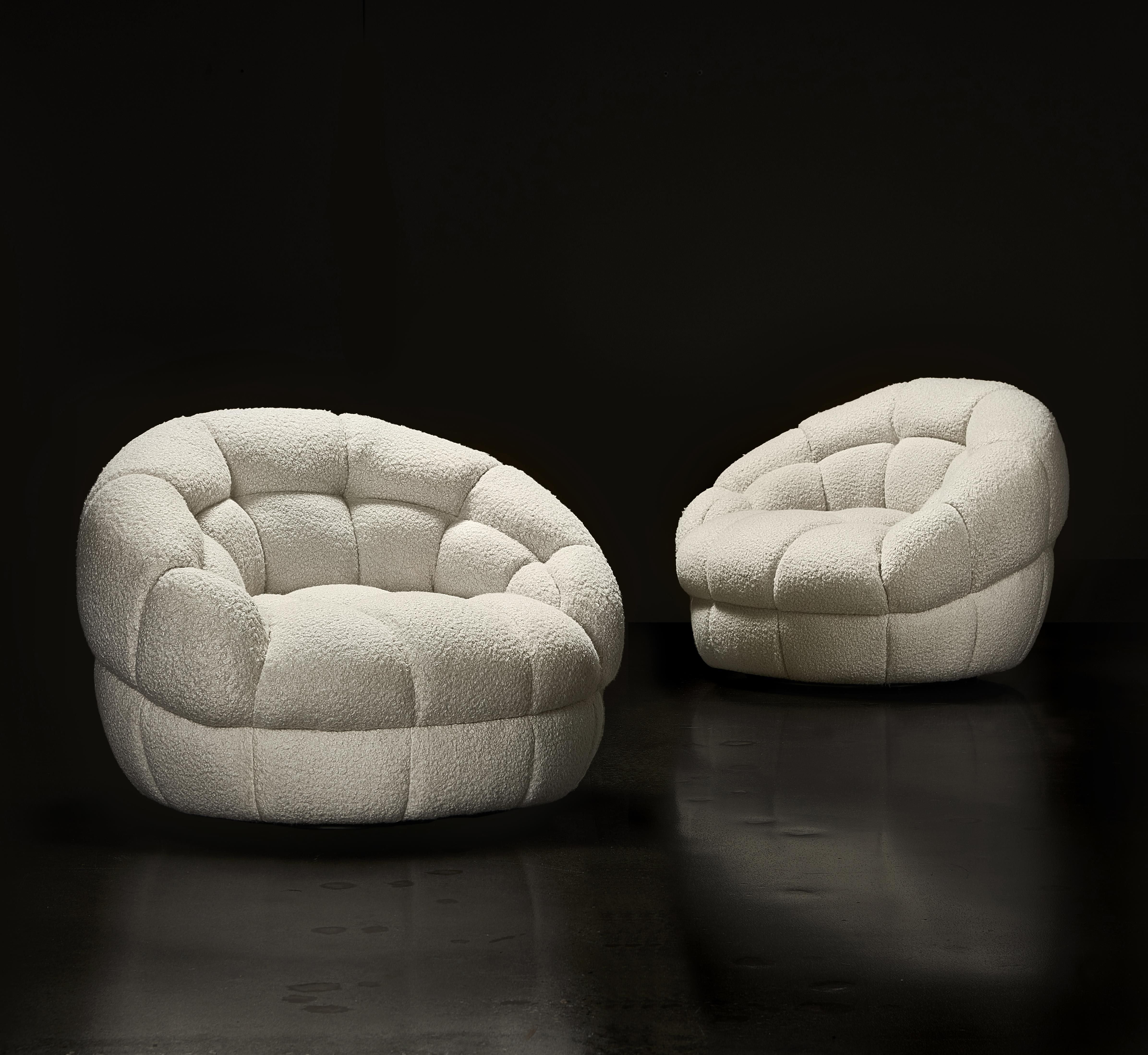 Bernhardt Coco Fabric Swivel Chair