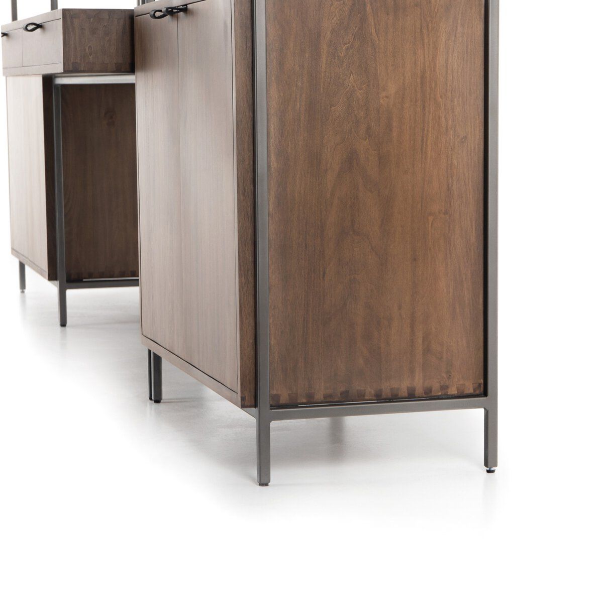 Trey Modular Wall Desk With 2 Bookcases
