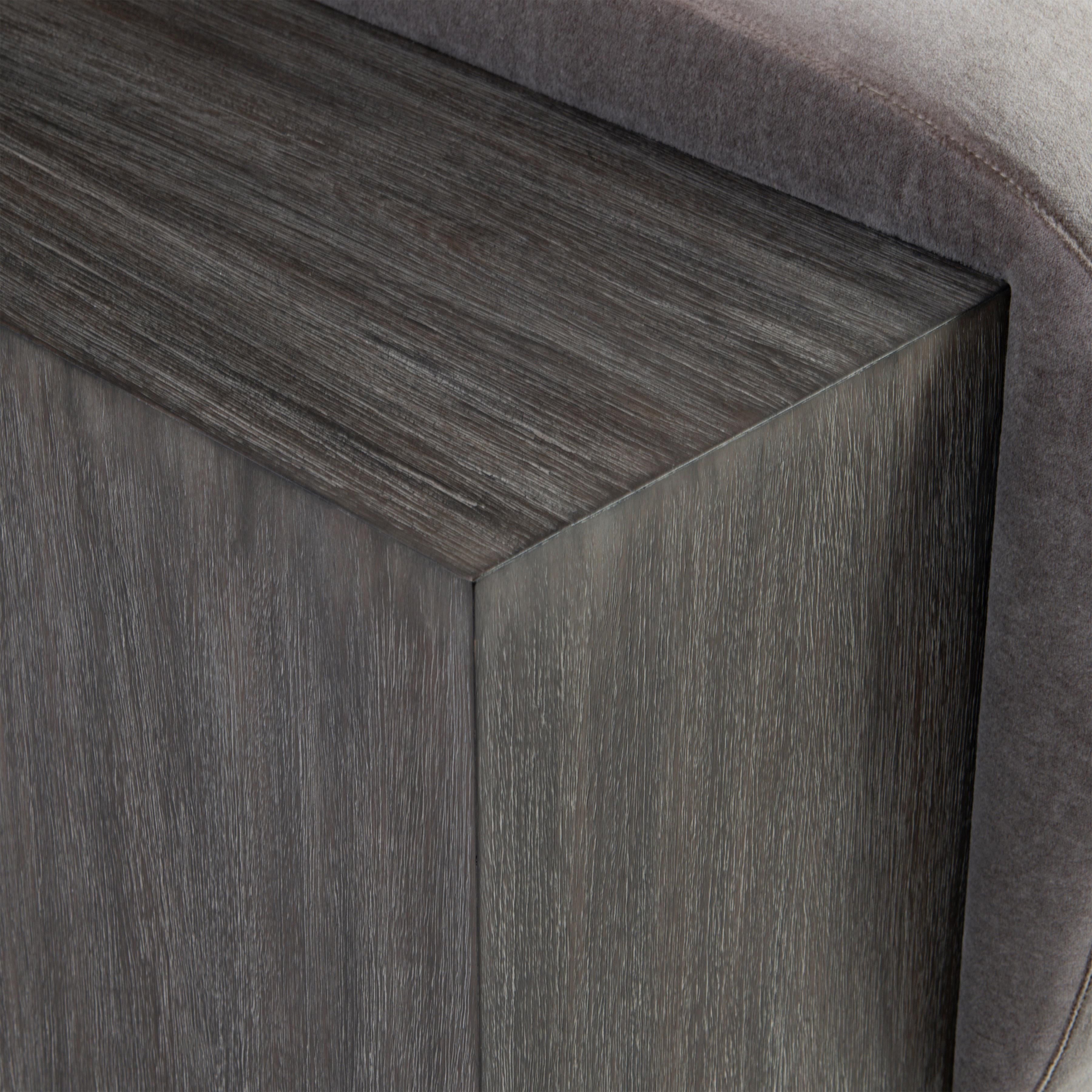Bernhardt Furniture Belo Bench Upholstered Mahogany Wood Bench