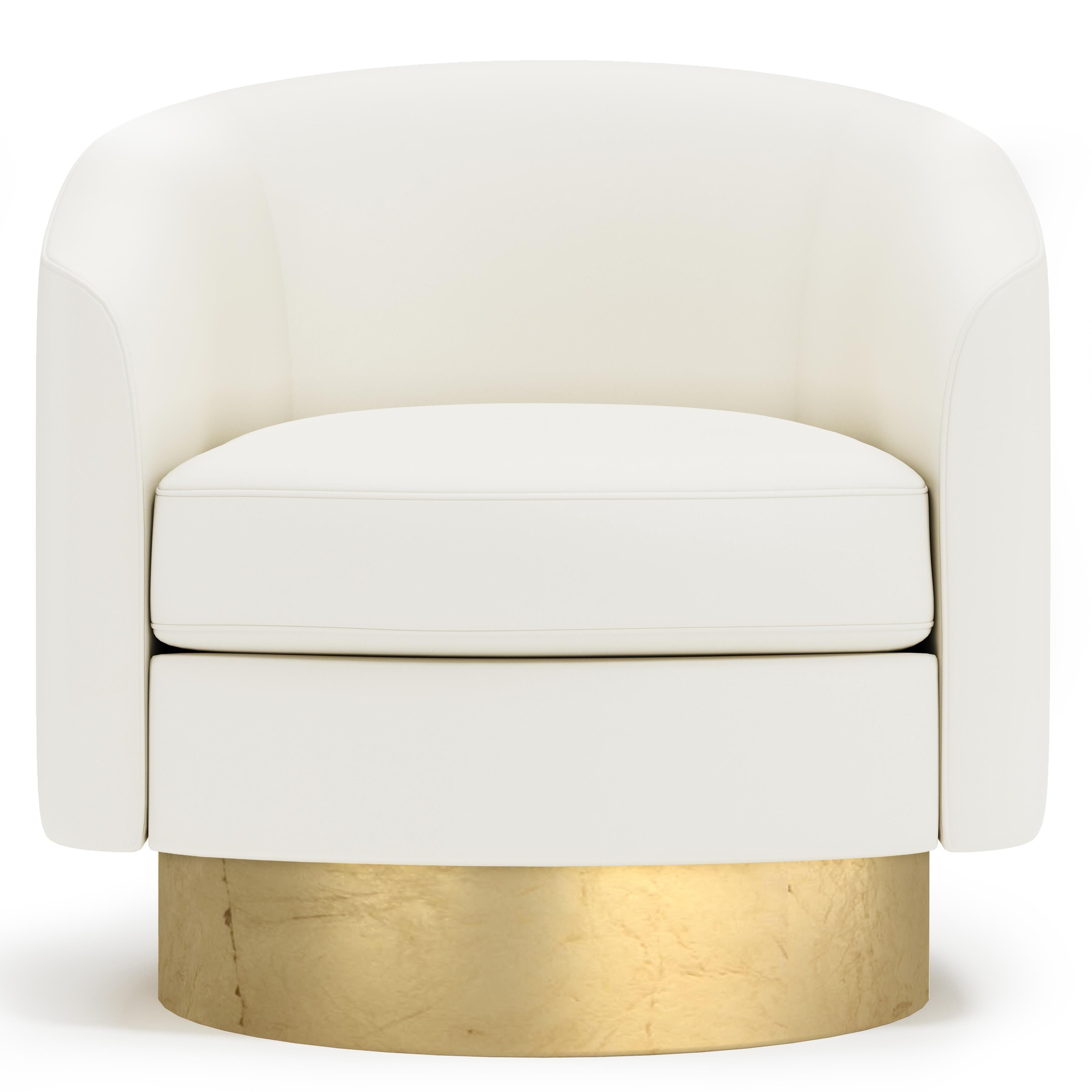 Bernhardt Furniture – Camino Leather Swivel Chair