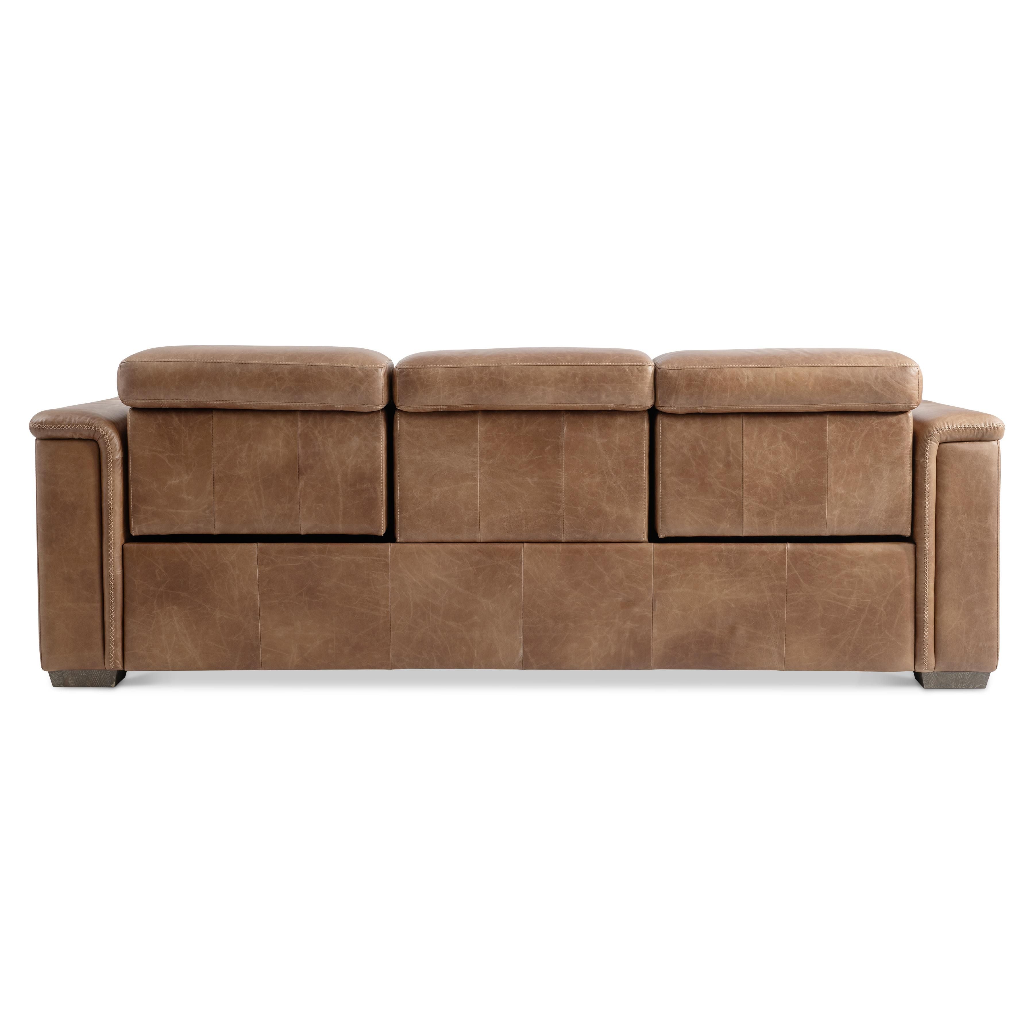 Bernhardt Lioni Leather Power Motion Sofa