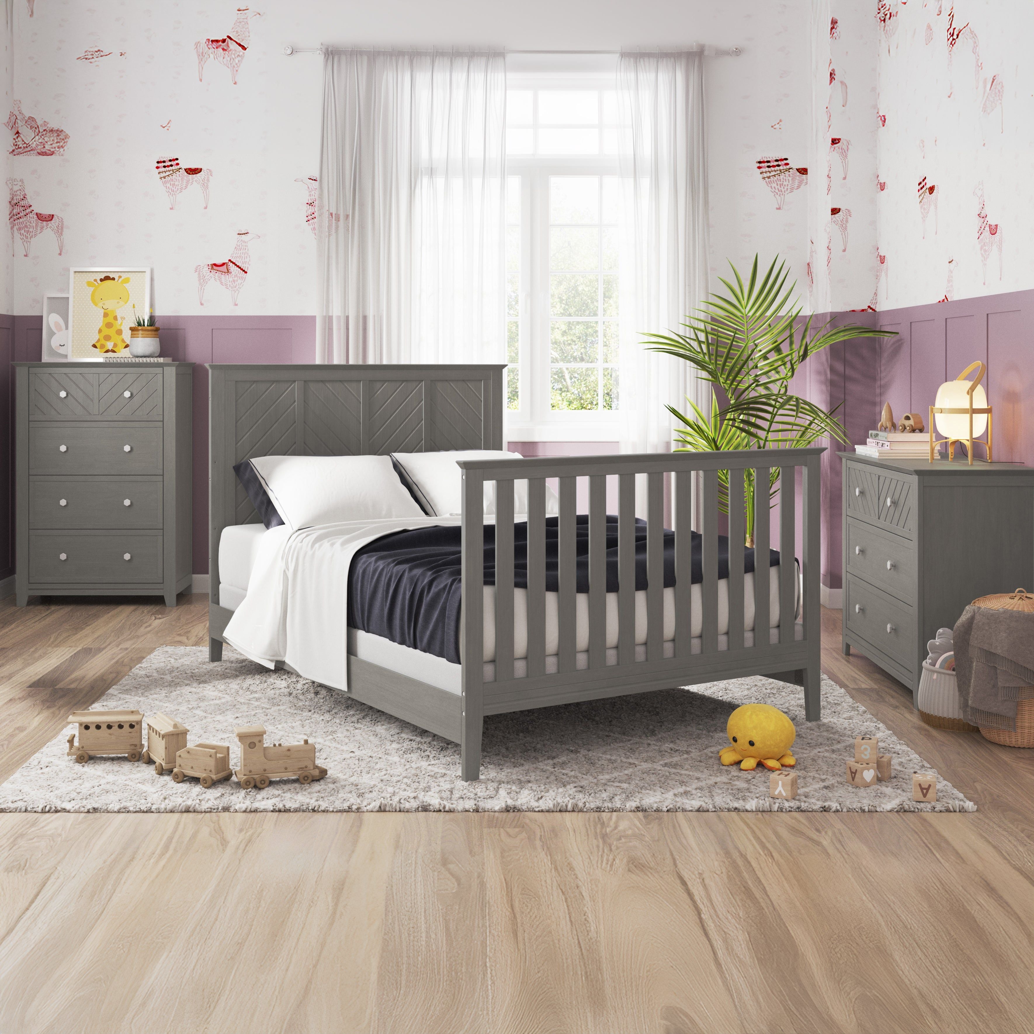 F06401 - Full-Size Bed Rail - Lunar Gray