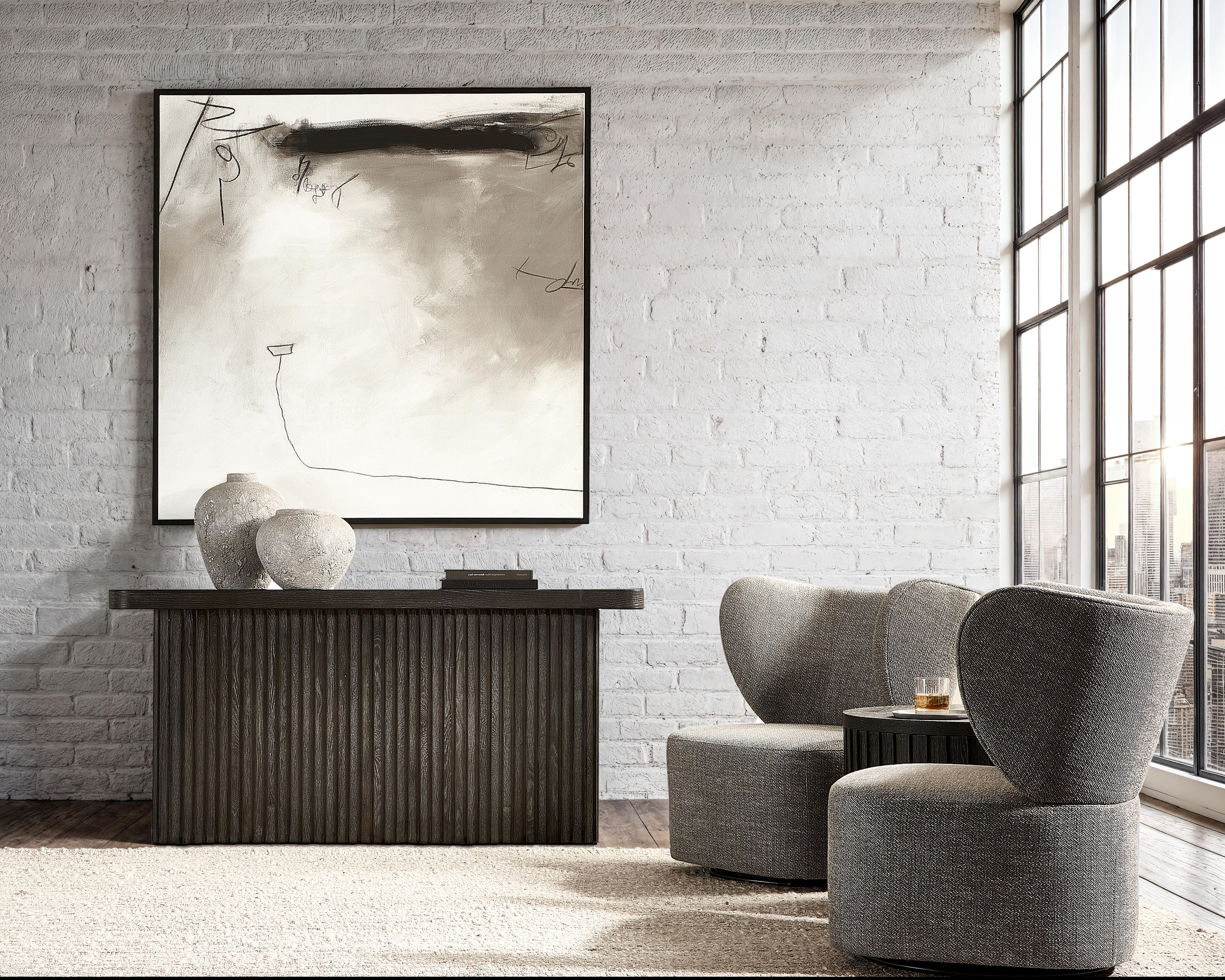Bernhardt Furniture – Oliver Fabric Swivel Chair