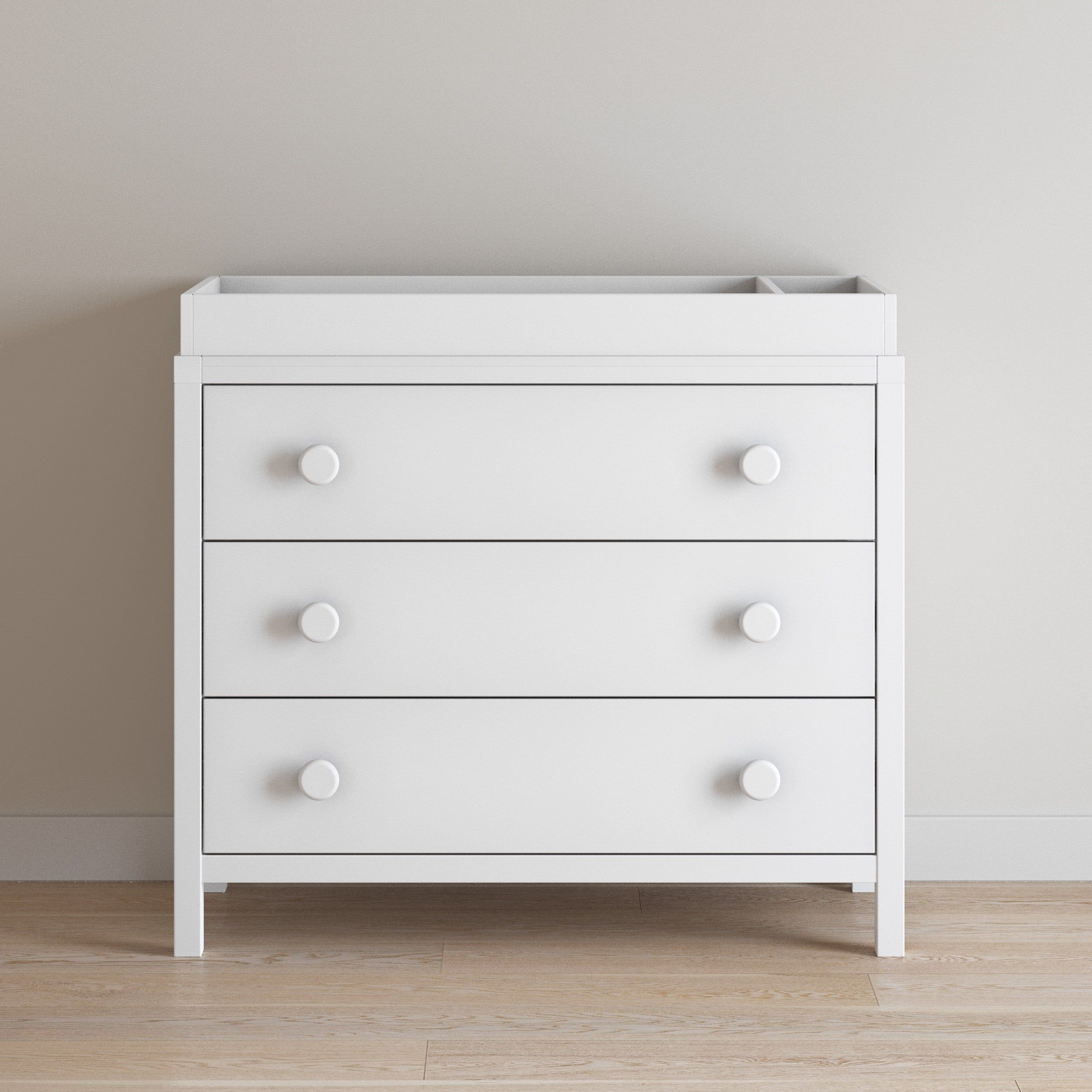 Universal Changing Table Topper, Matte White