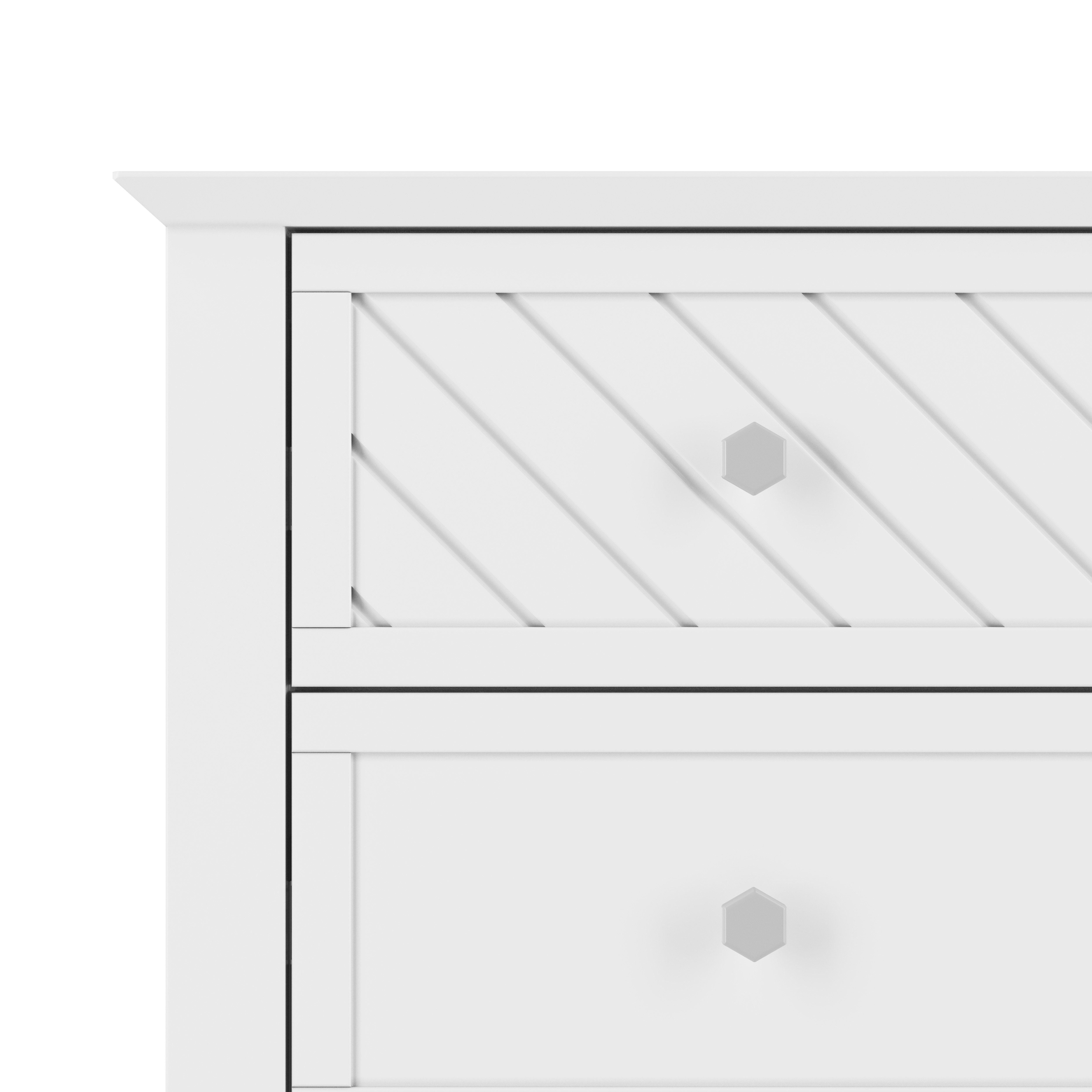 Atwood 3-Drawer Dresser, Matte White