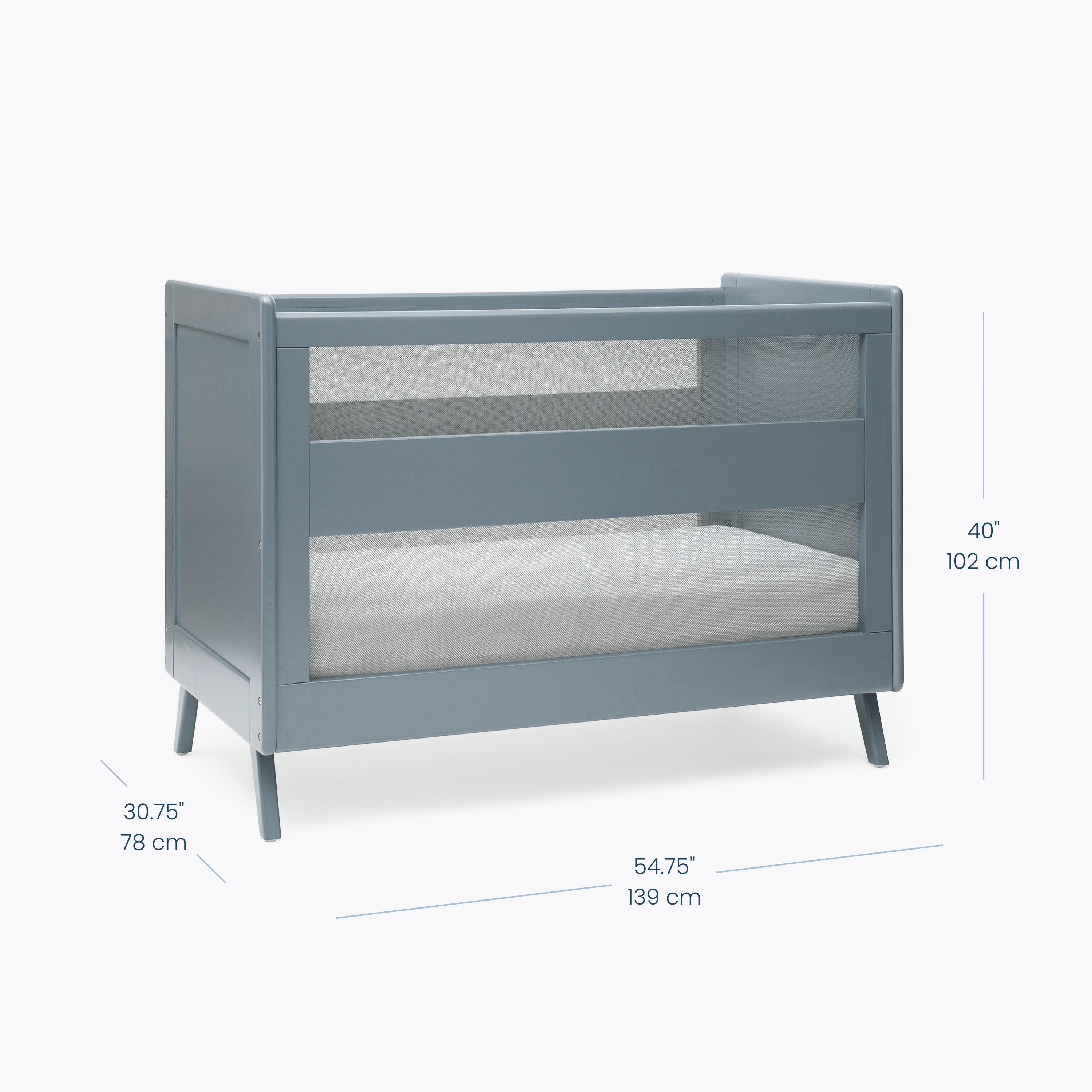 3-in-1 Convertible Full Size Breathable Mesh Crib