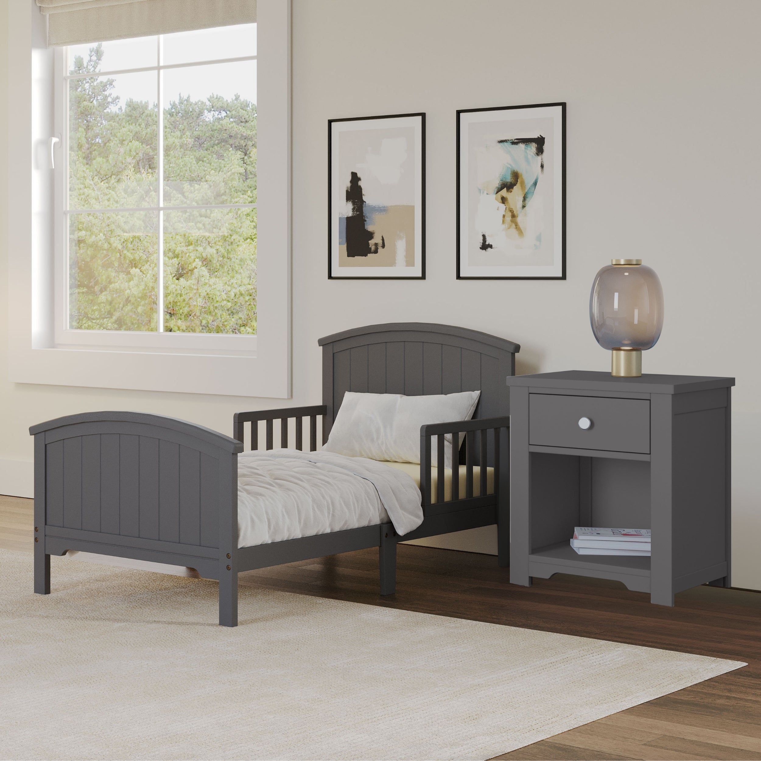 Harmony Nightstand, Cool Gray