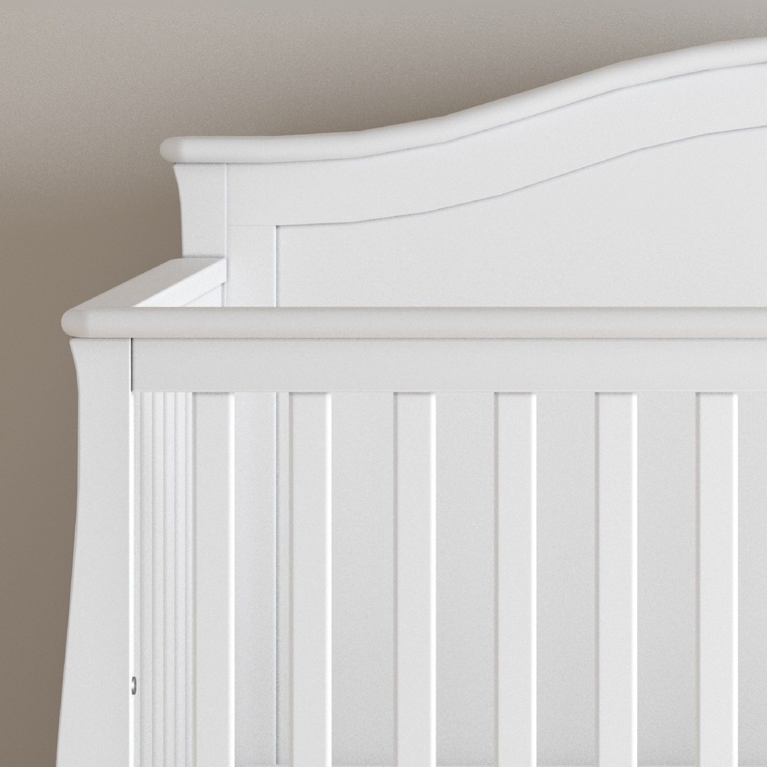 Camden 4-in-1 Convertible Crib, Matte White