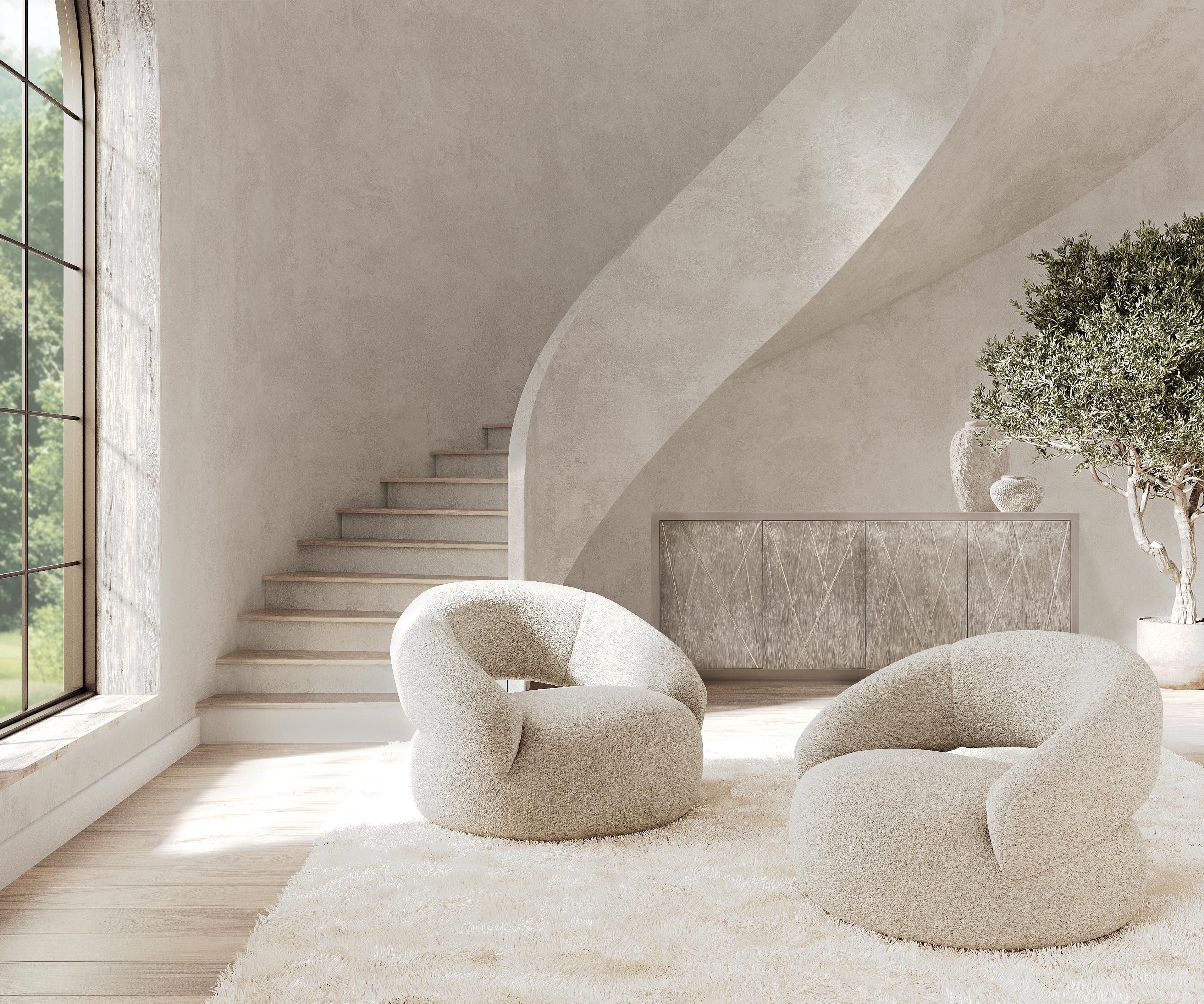 Bernhardt Furniture Cleo Fabric Swivel Chair
