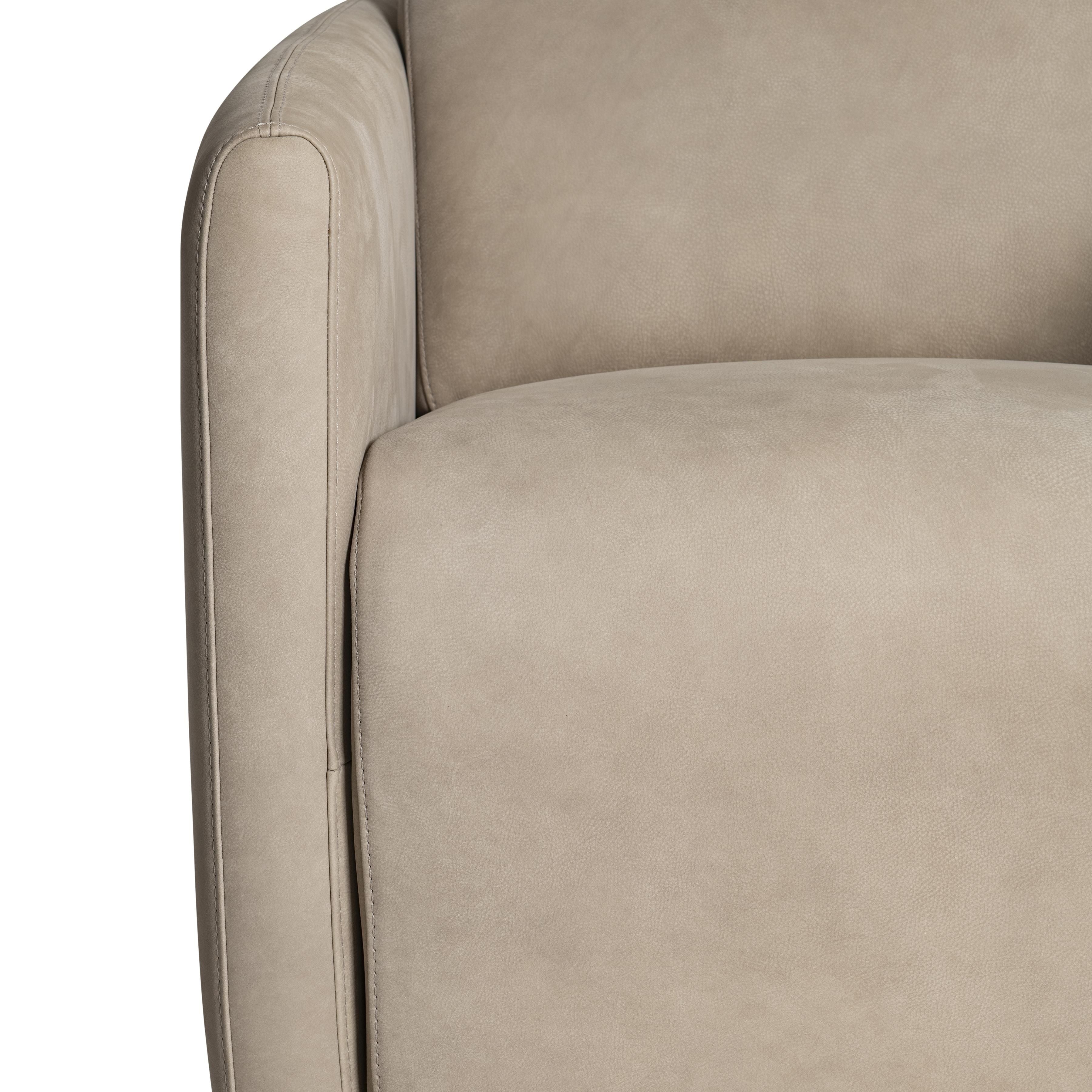 Bernhardt Furniture – Livvy Leather Power Motion Swivel Chair