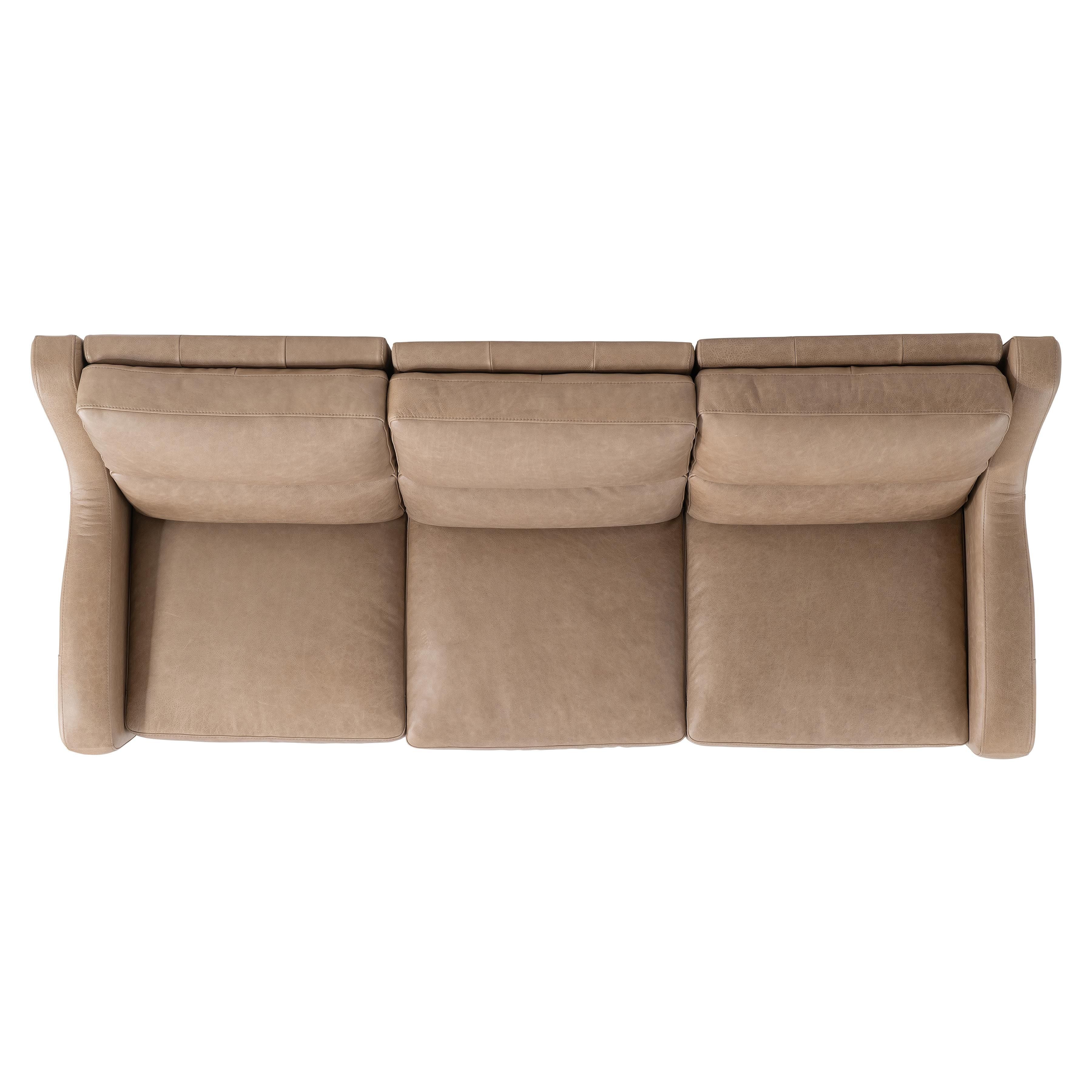 Bernhardt Ventura Leather Power Motion Sofa