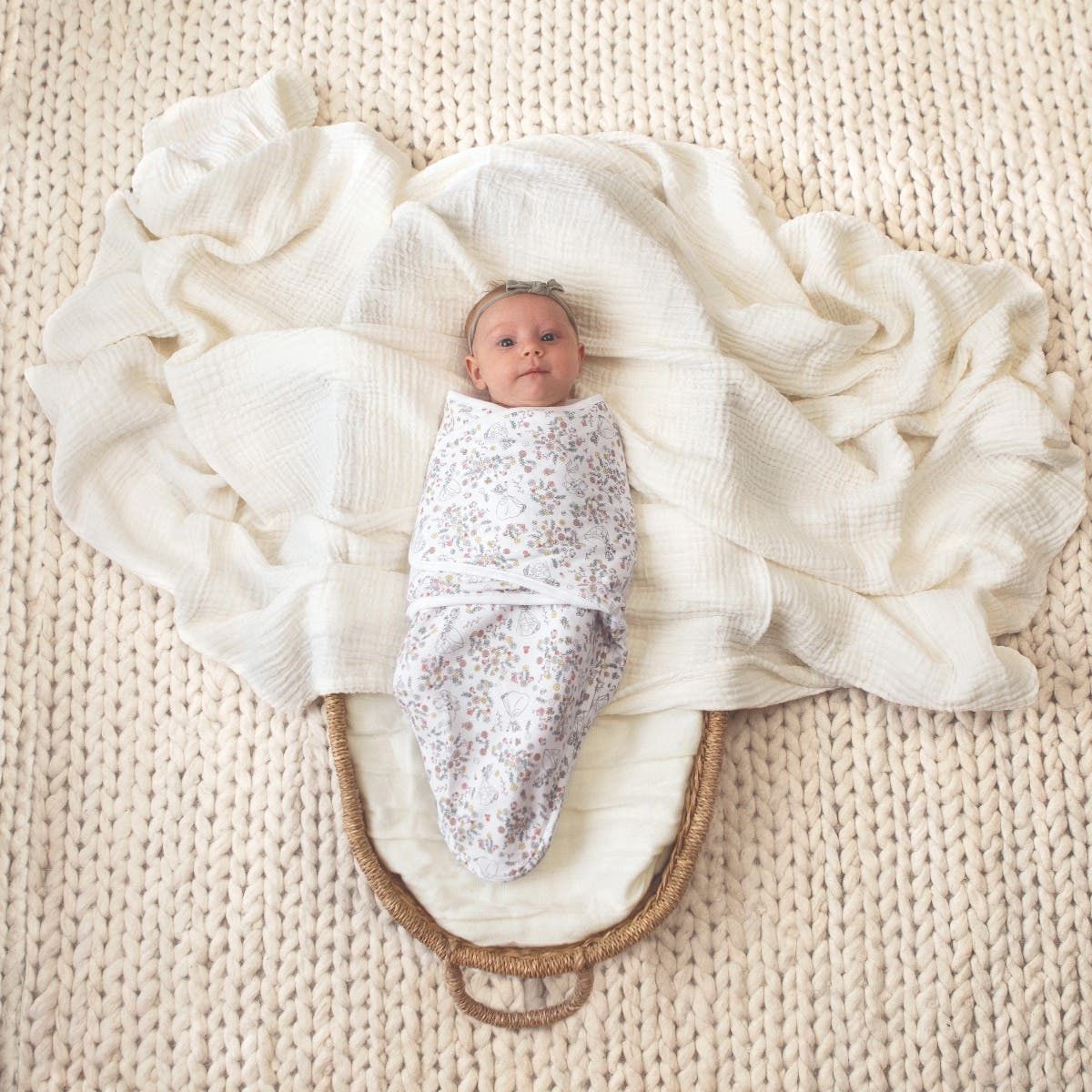 Disney™ Essentials Easy Swaddle Wrap Quick Change 3 Pack Tog 1.0