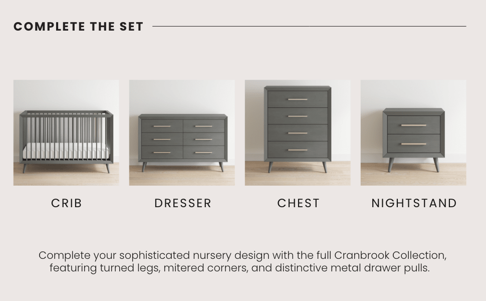 Cranbrook Double Dresser, Lunar Gray