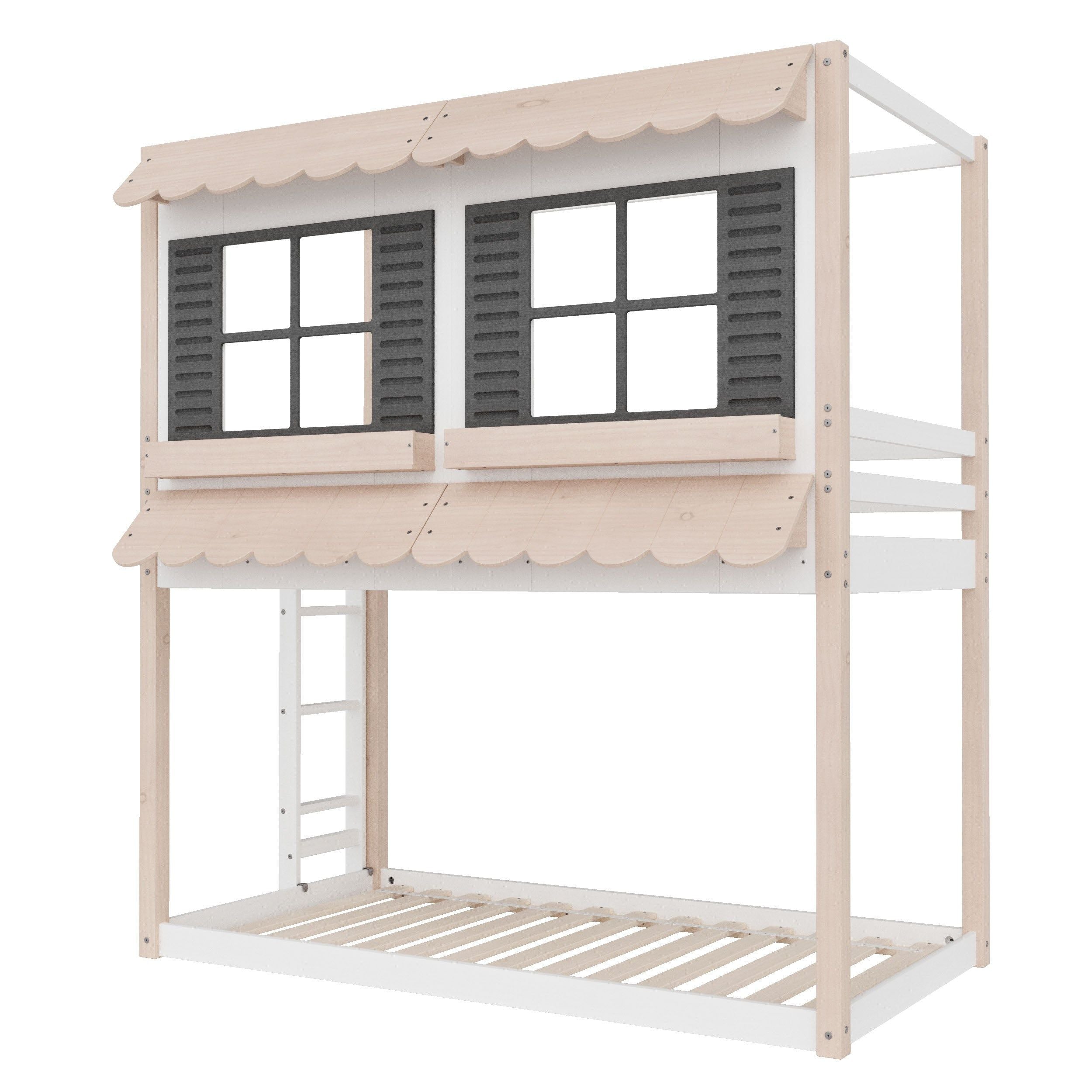 Garden Cottage Twin Over Twin Bunk Bed
