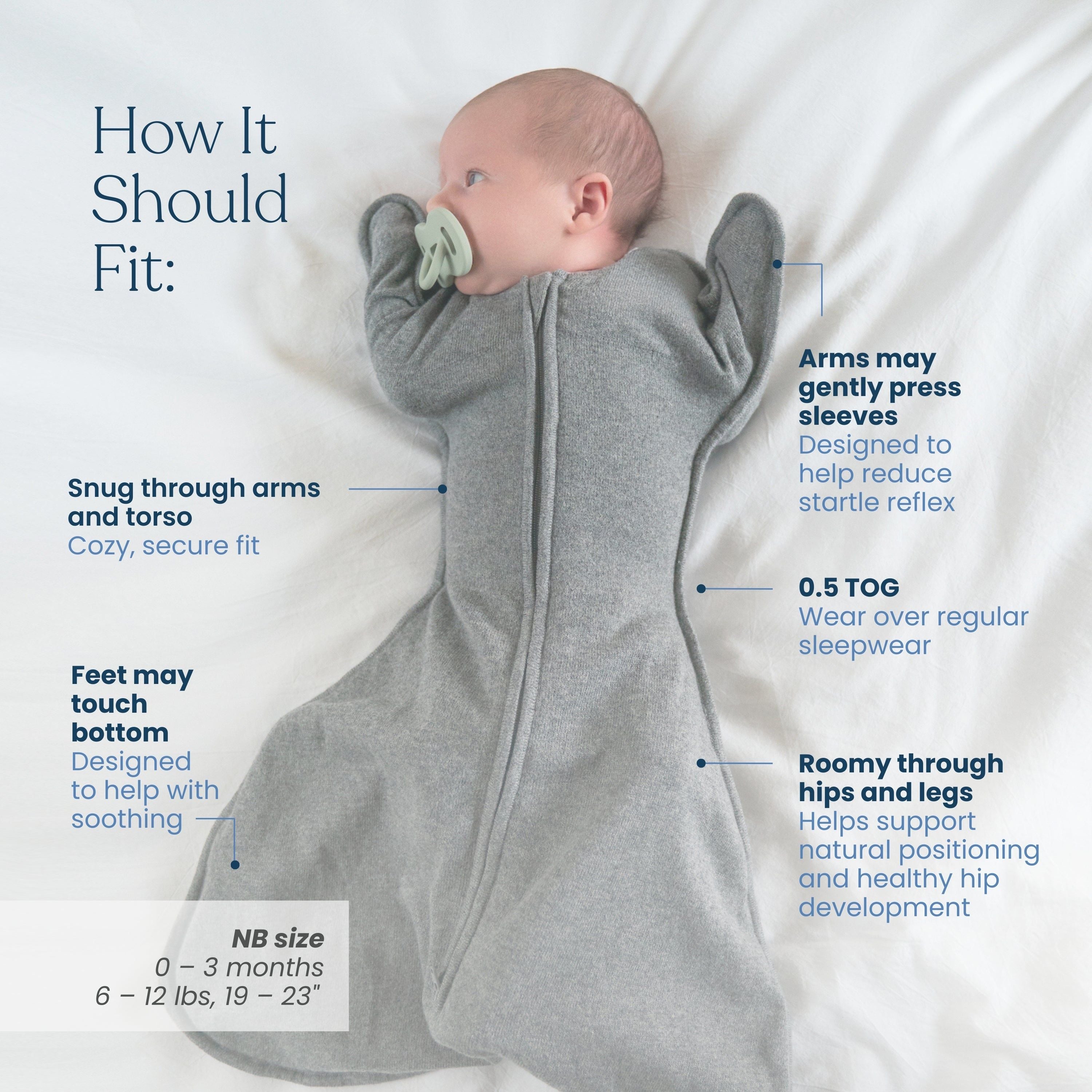 Swaddlestretch™ Newborn Swaddle Tog 0.5