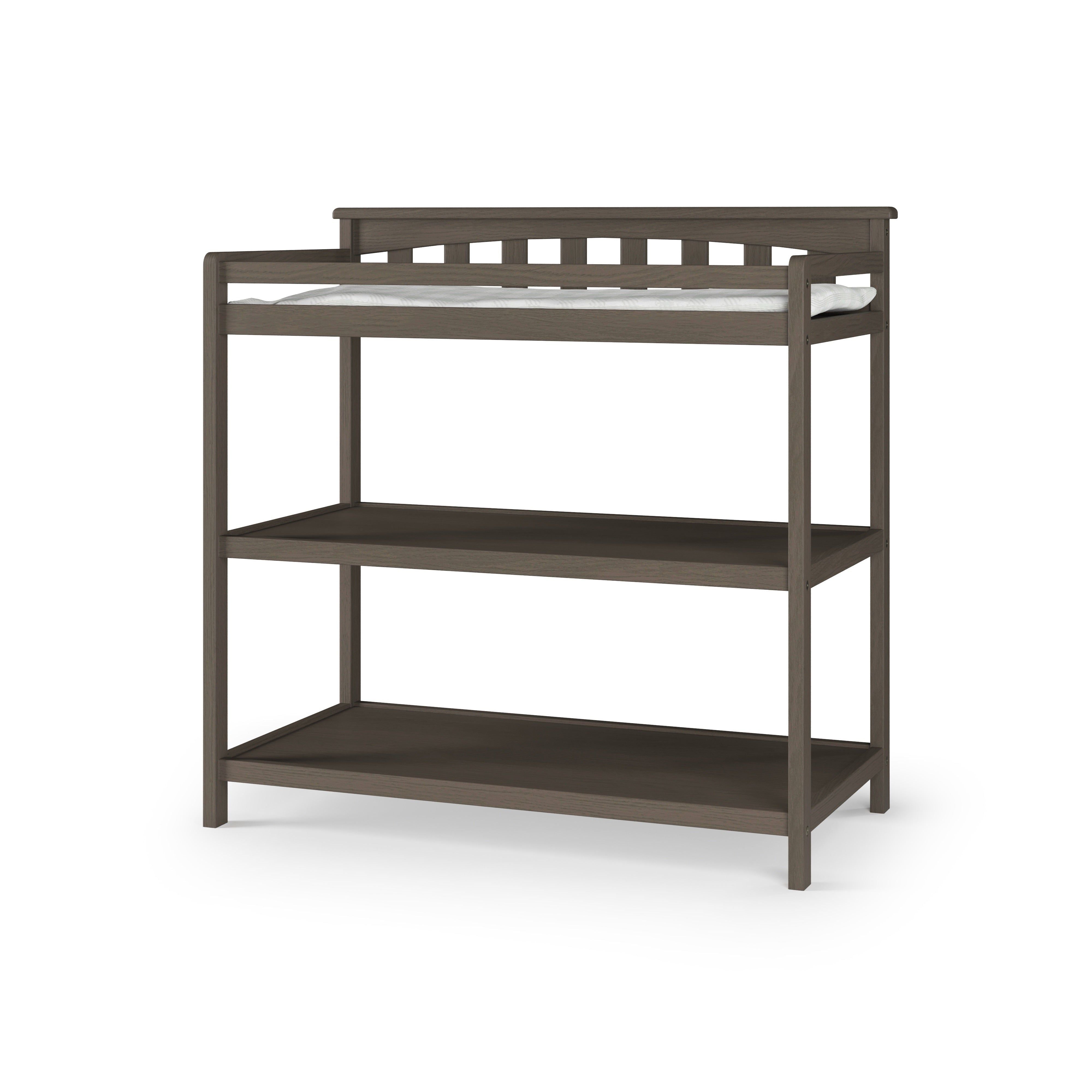 Flat Top Baby Changing Table, Dapper Gray