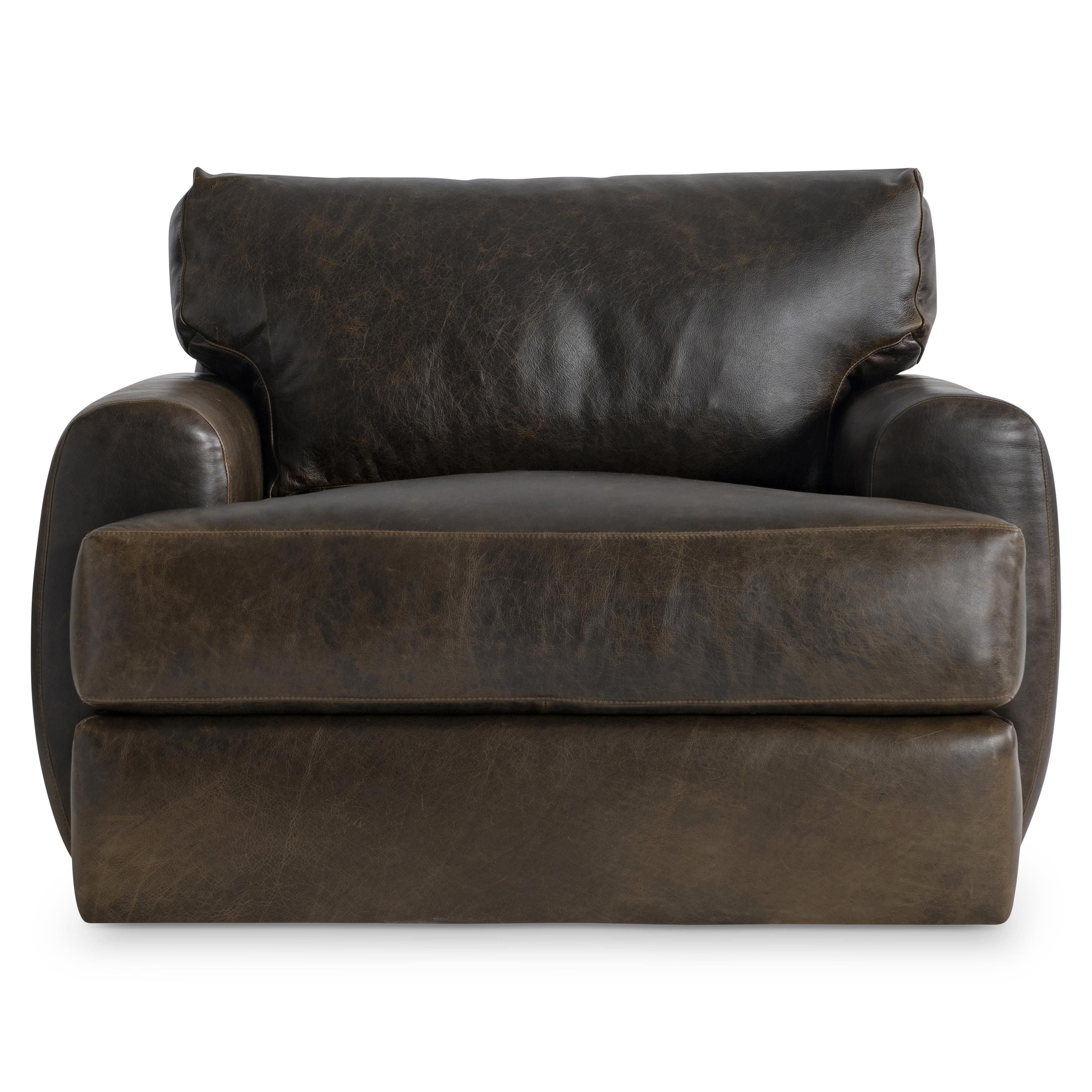 Bernhardt Furniture – Cameron Leather Swivel Chair