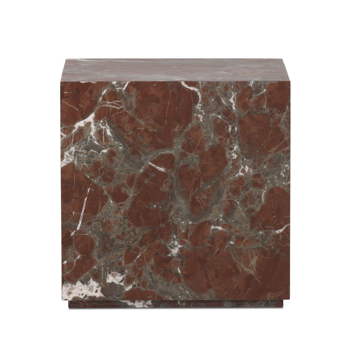 Modern Marble Plinth End Table