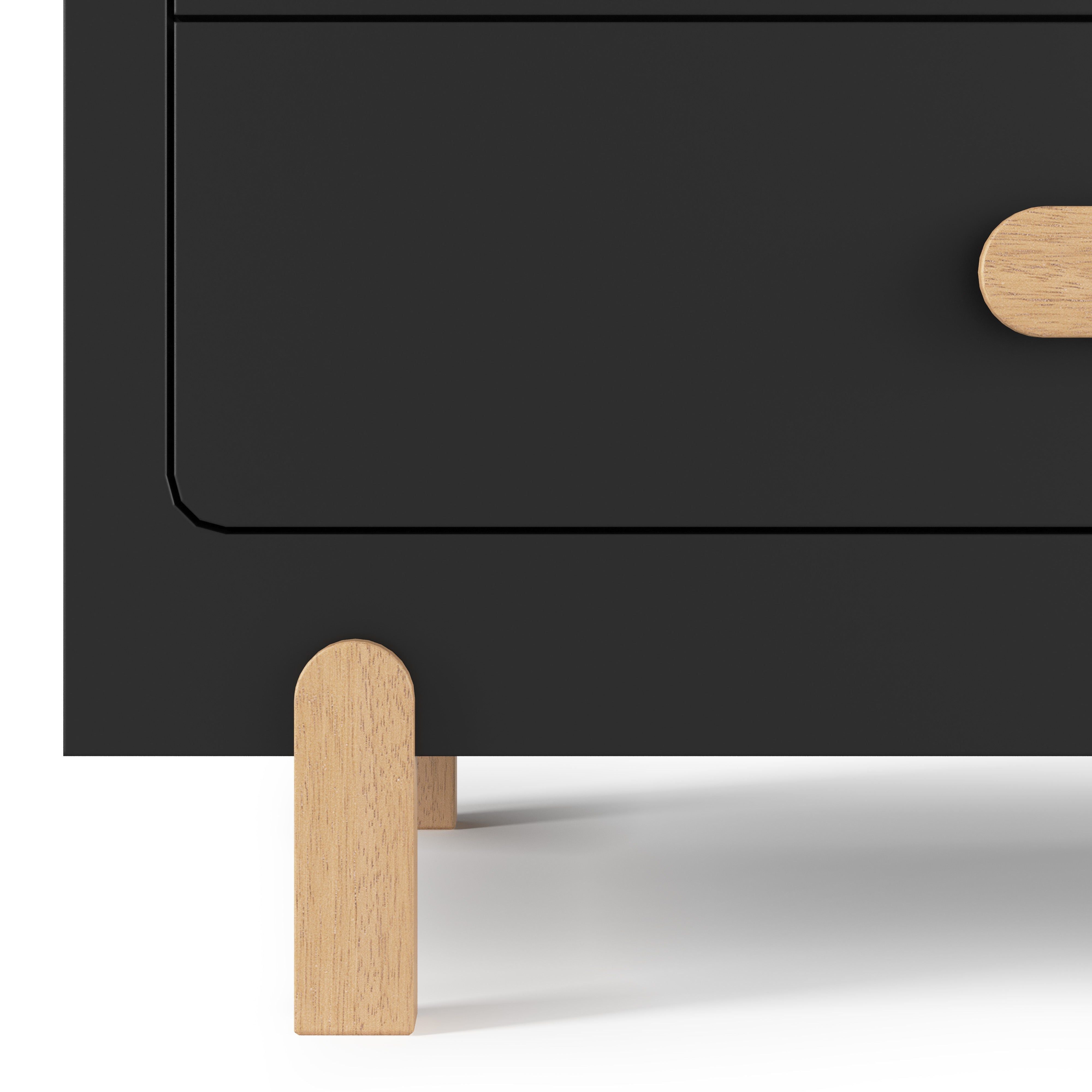 Park Heights 4-Drawer Chest - Caviar Black