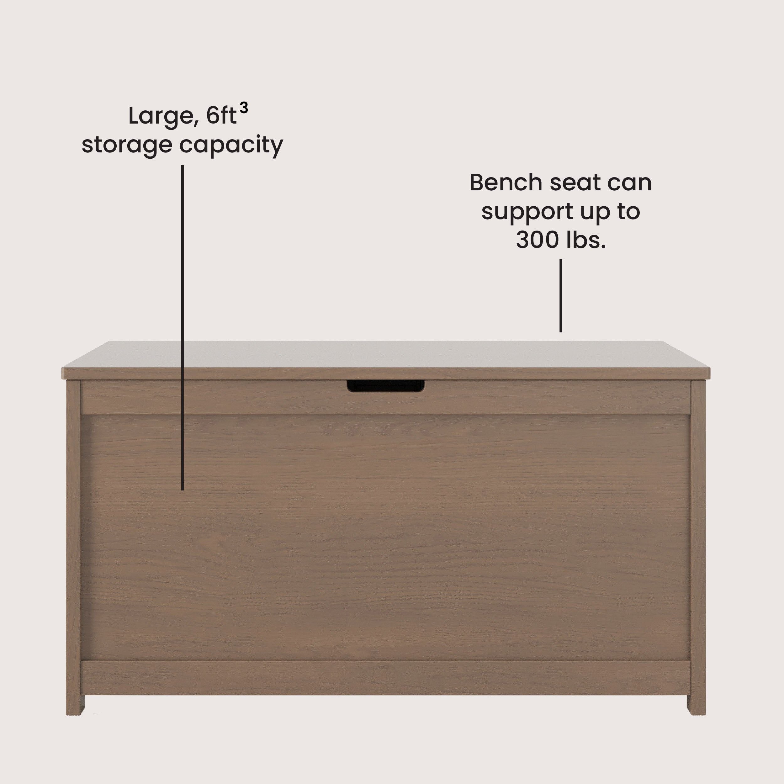 Harmony 33" Kids Toy Box, Dusty Heather