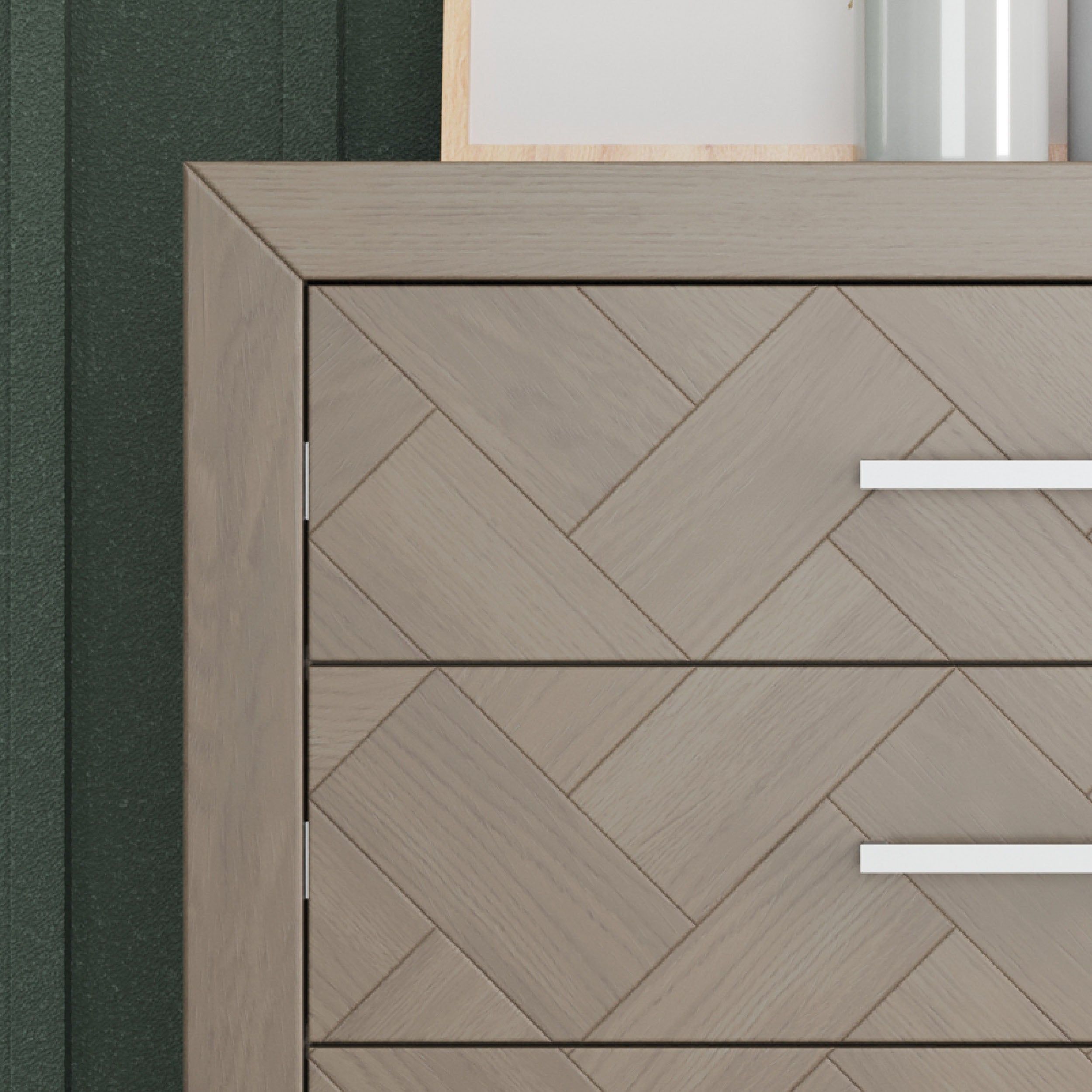 Kieran 5-Drawer Chest, Crescent Gray