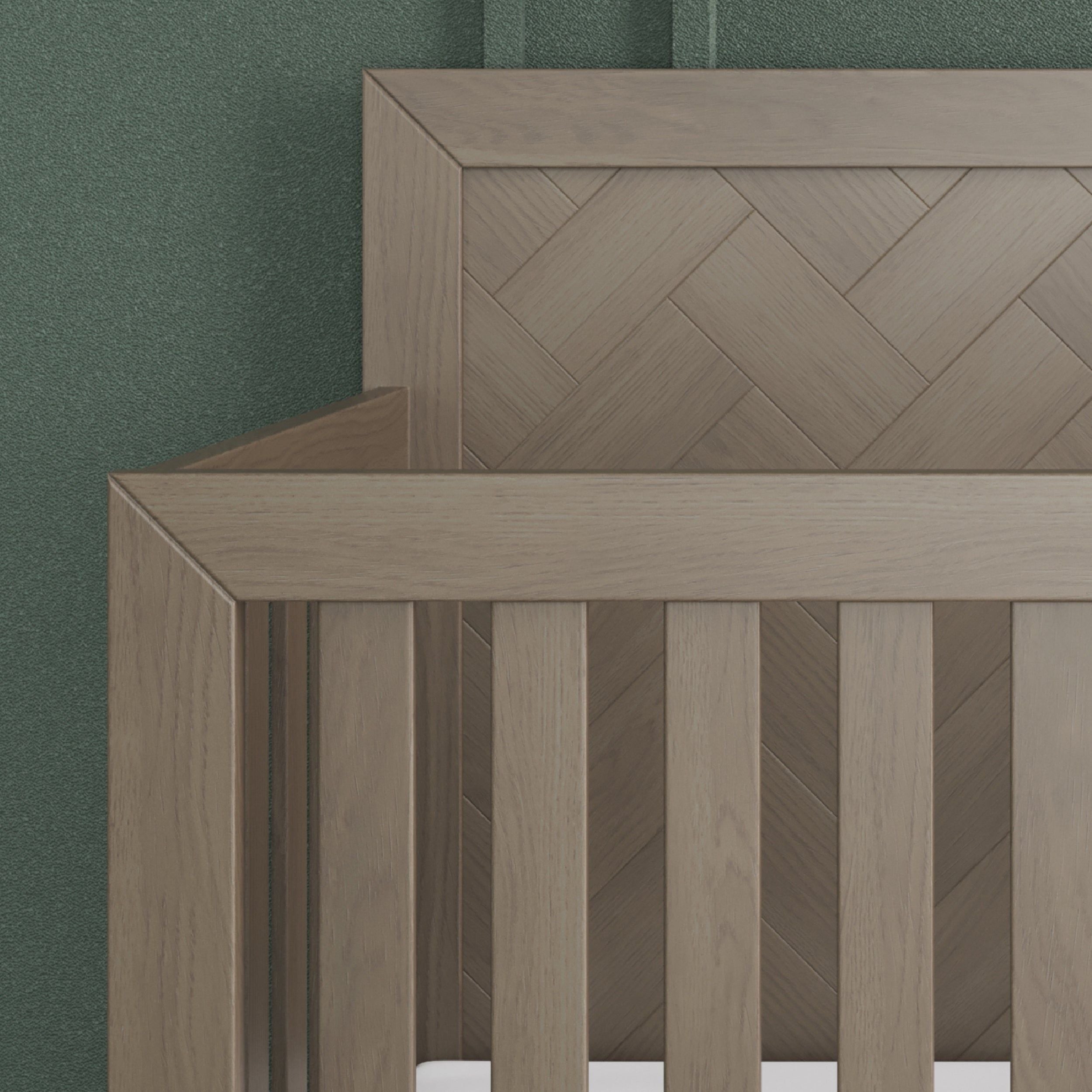 Kieran 4-in-1 Convertible Crib, Crescent Gray