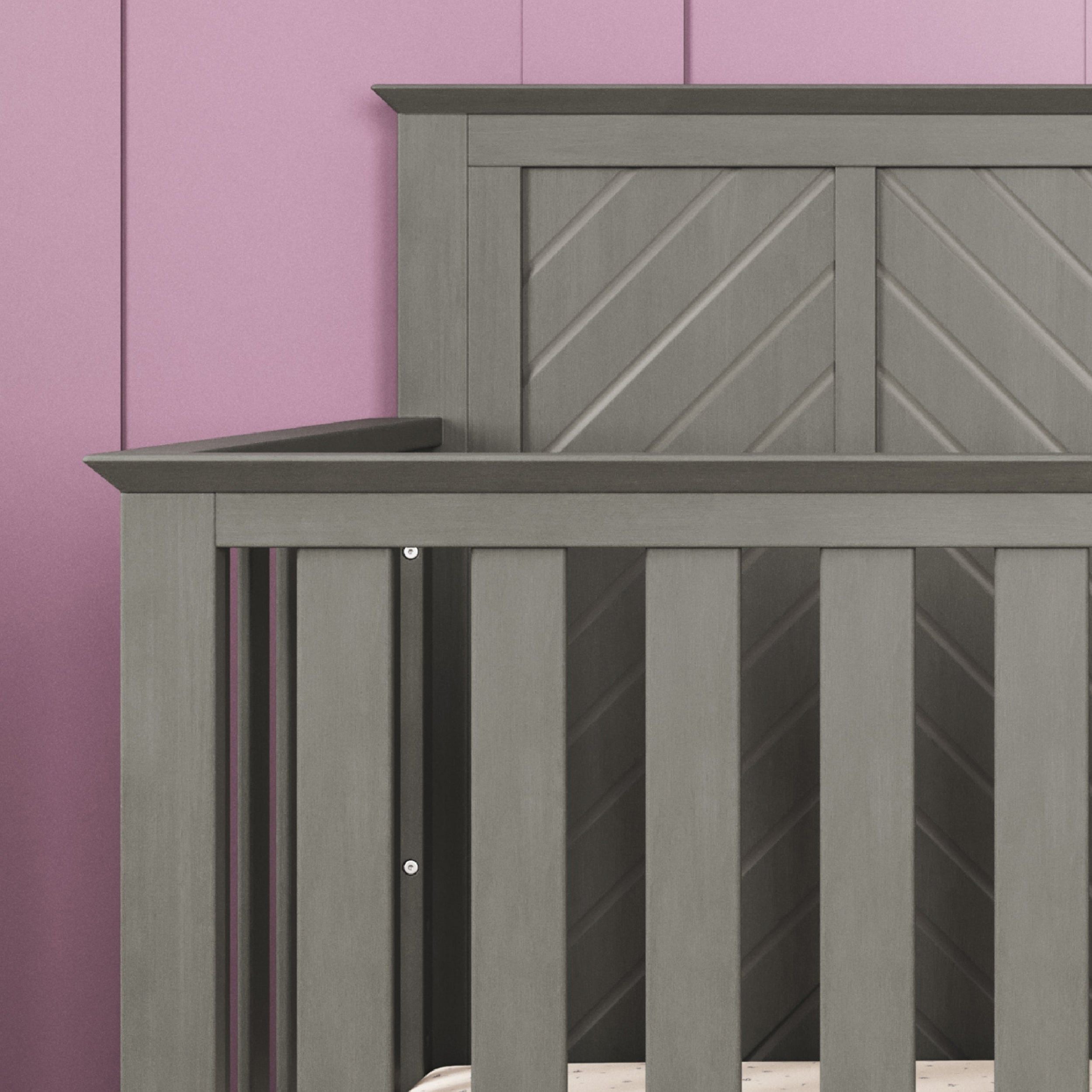 Atwood 4-in-1 Convertible Crib, Lunar Gray