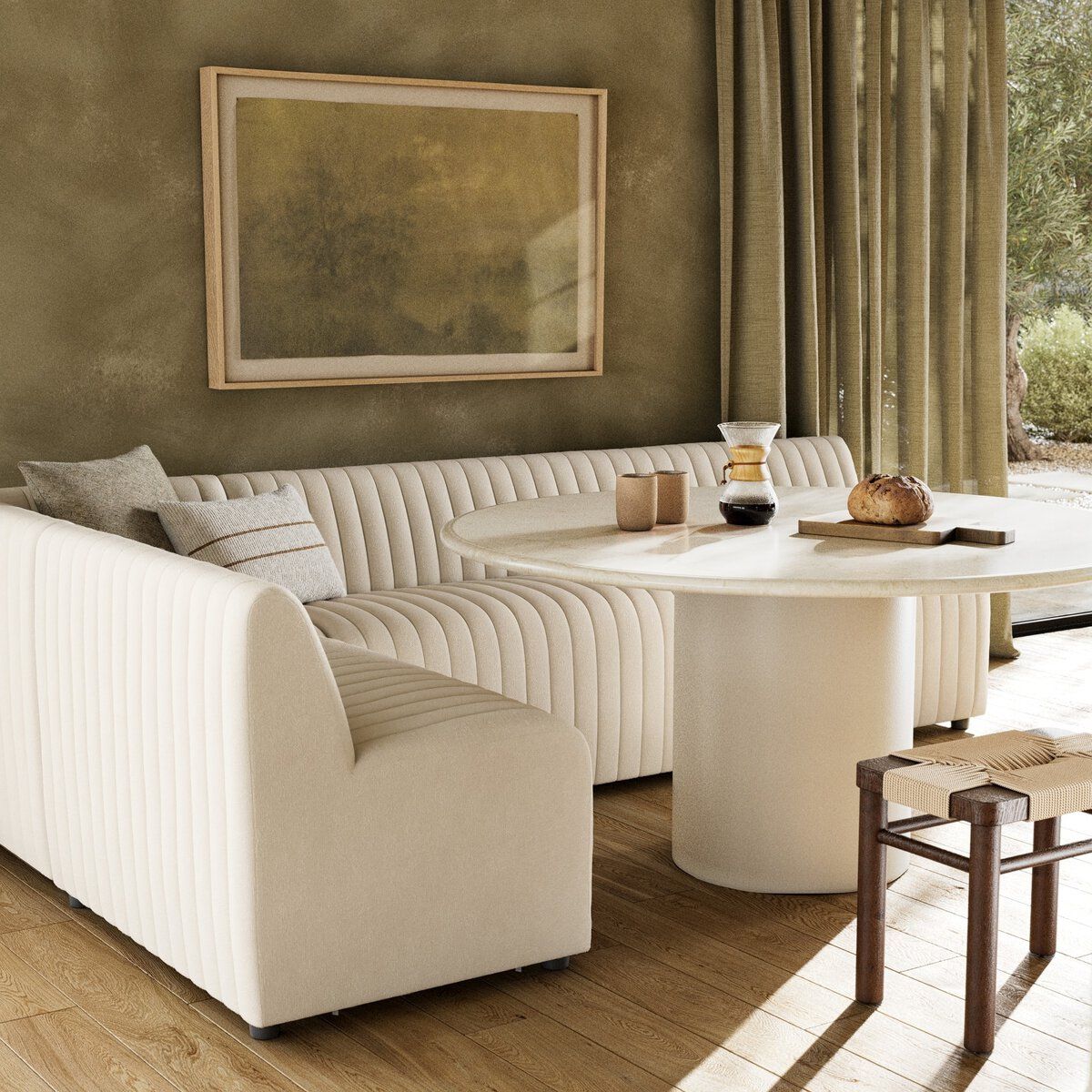 Augustine Dining Banquette, L-shape