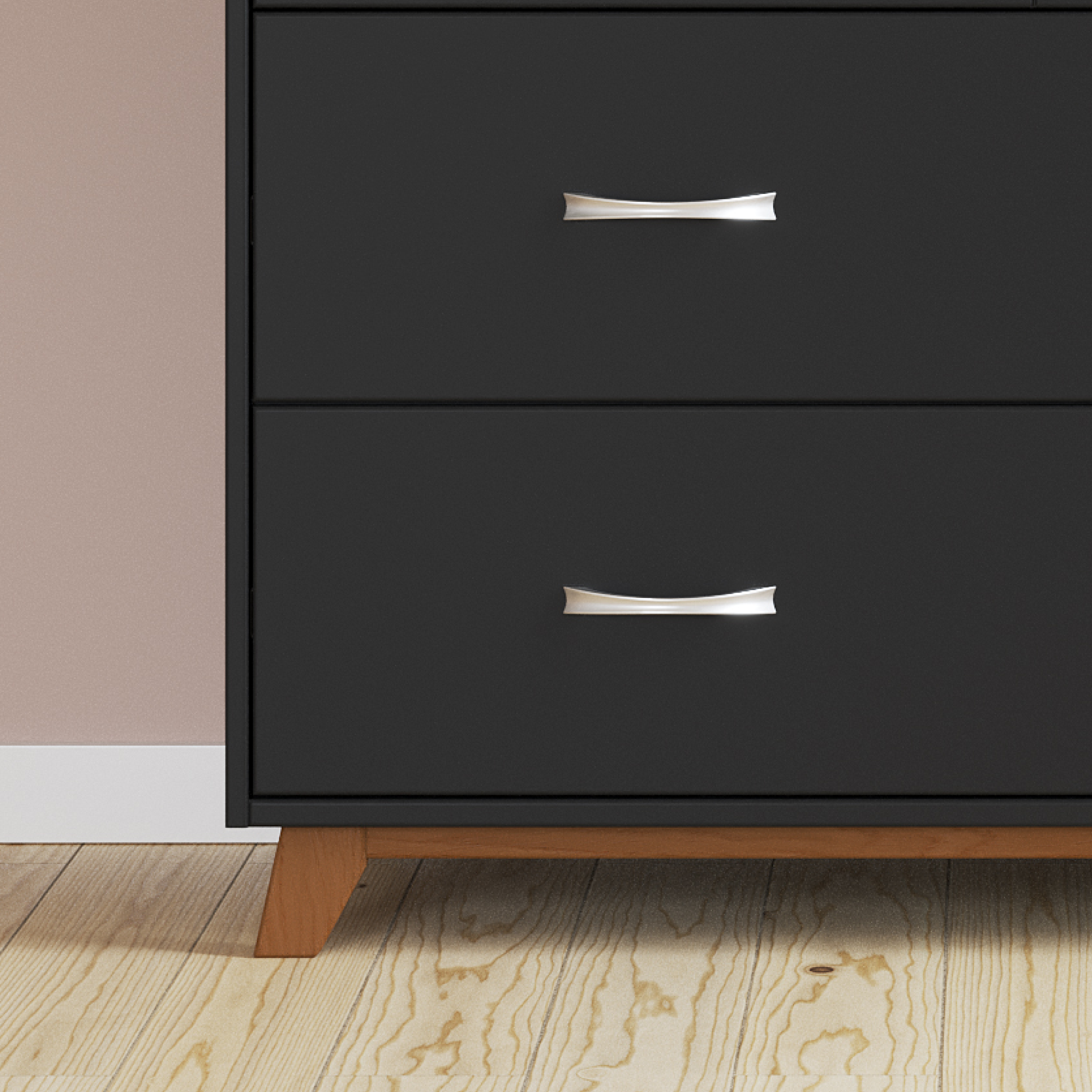 Soho 3-Drawer Dresser, Ebony