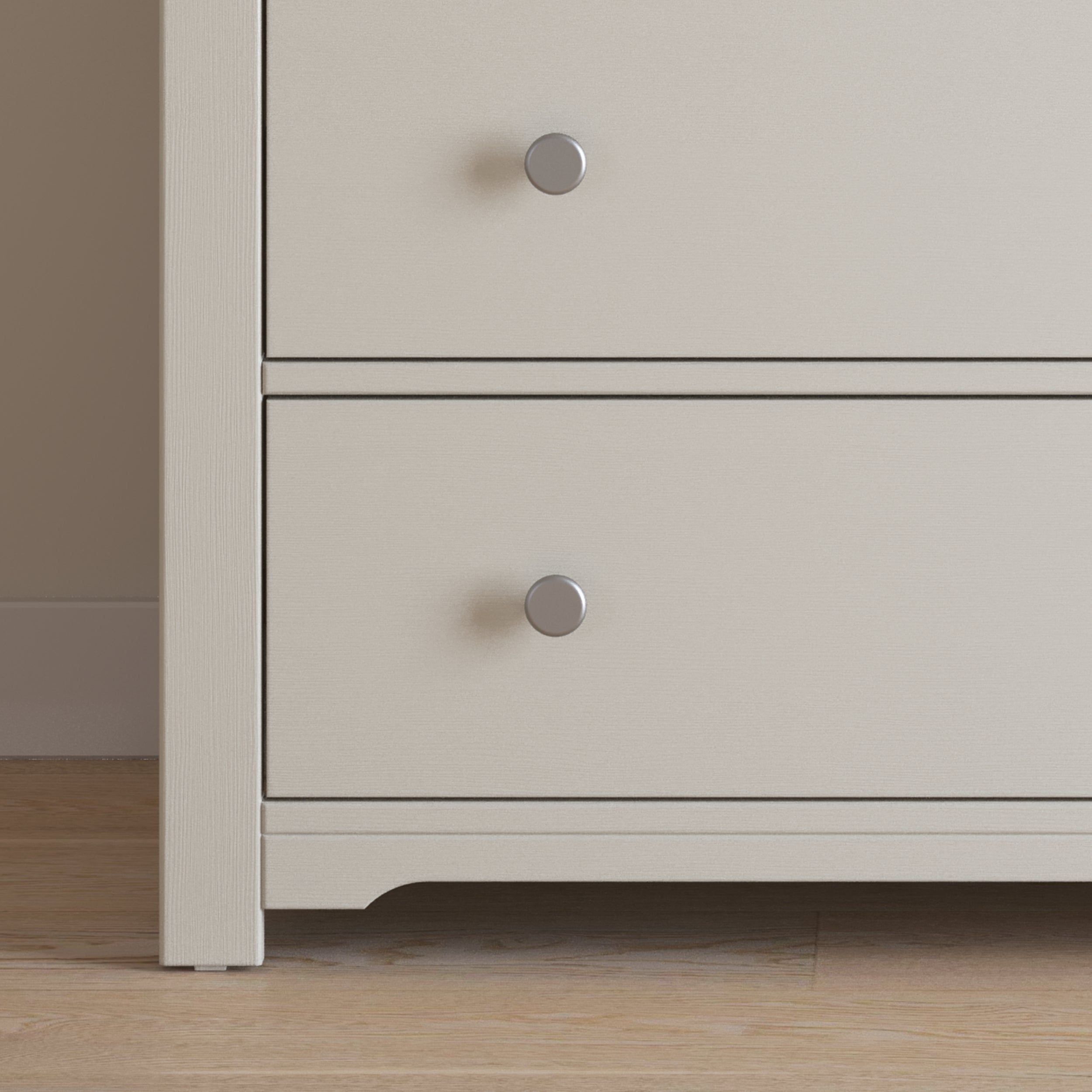 Harmony 3-Drawer Dresser With Changing Table Topper, Brushed Cotton