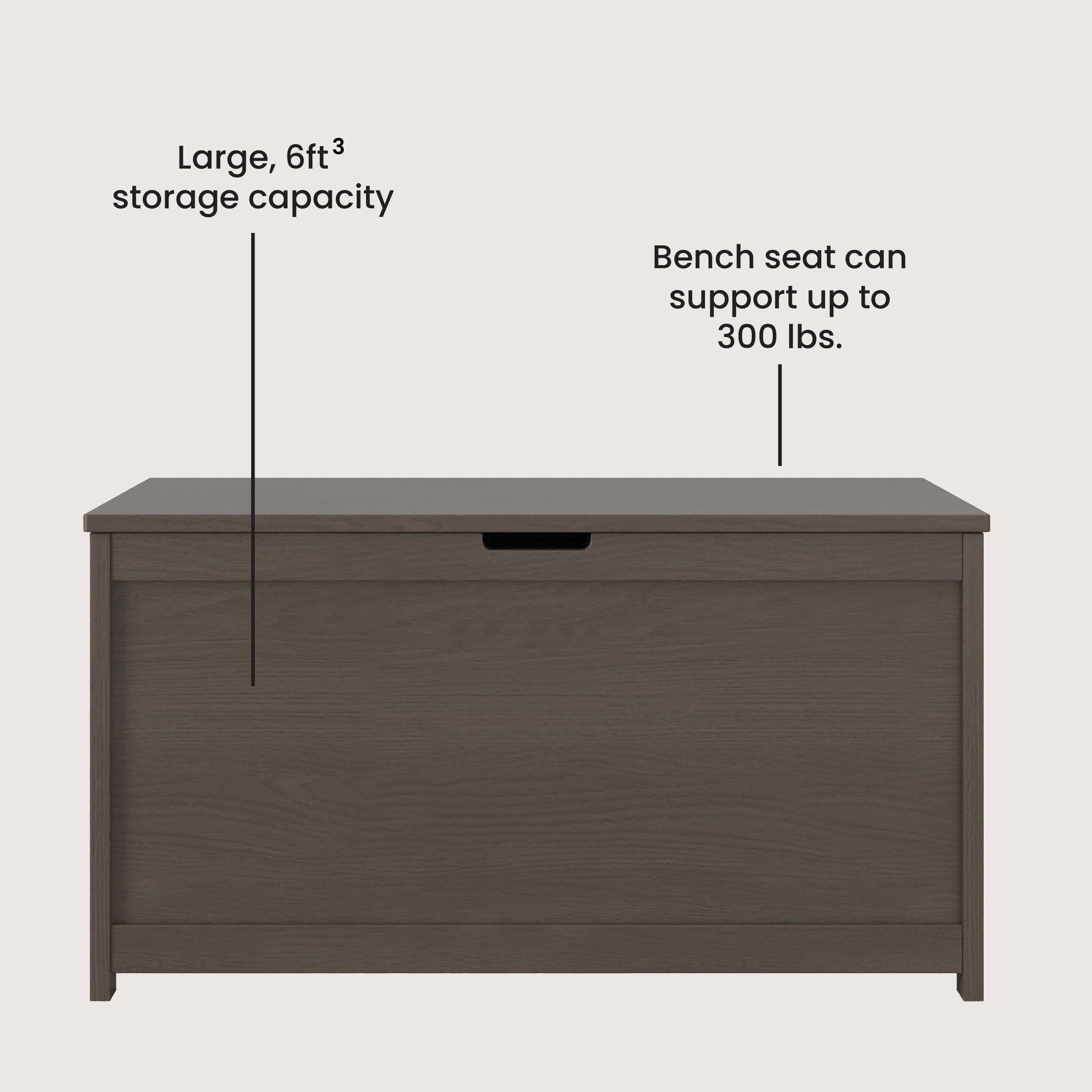 Harmony 33" Kids Toy Box, Dapper Gray