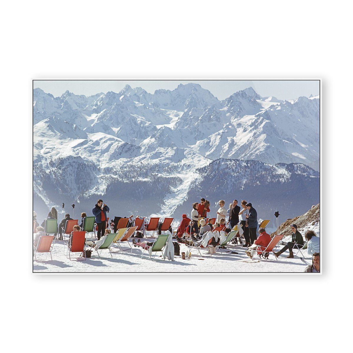 Lounging In Verbier By Slim Aarons