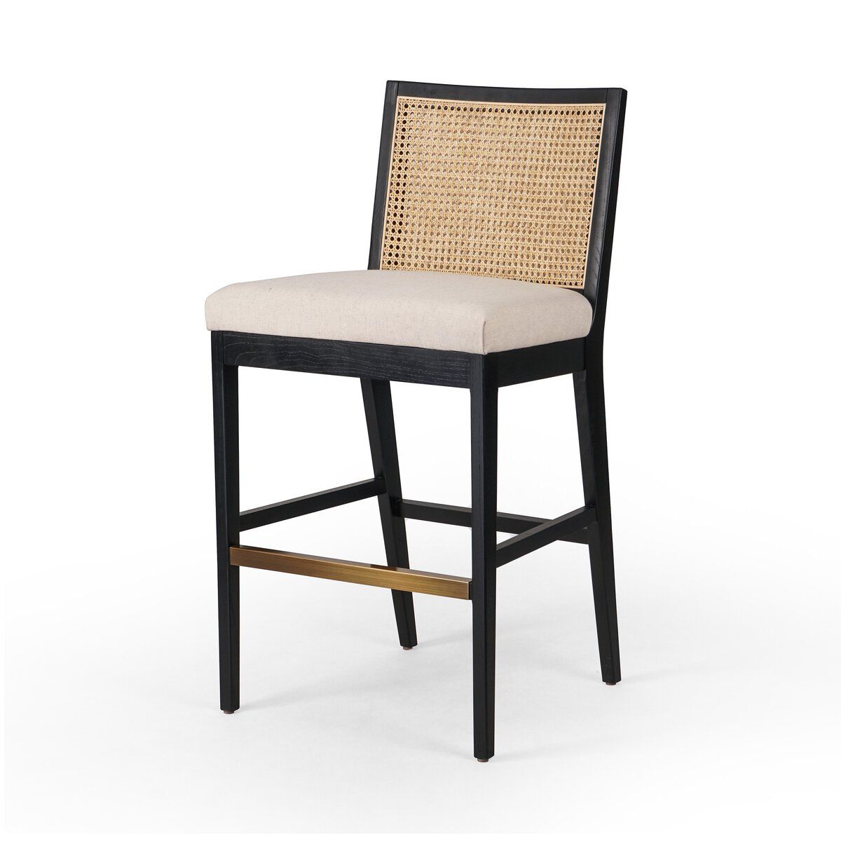 Antonia Cane Armless Bar + Counter Stool