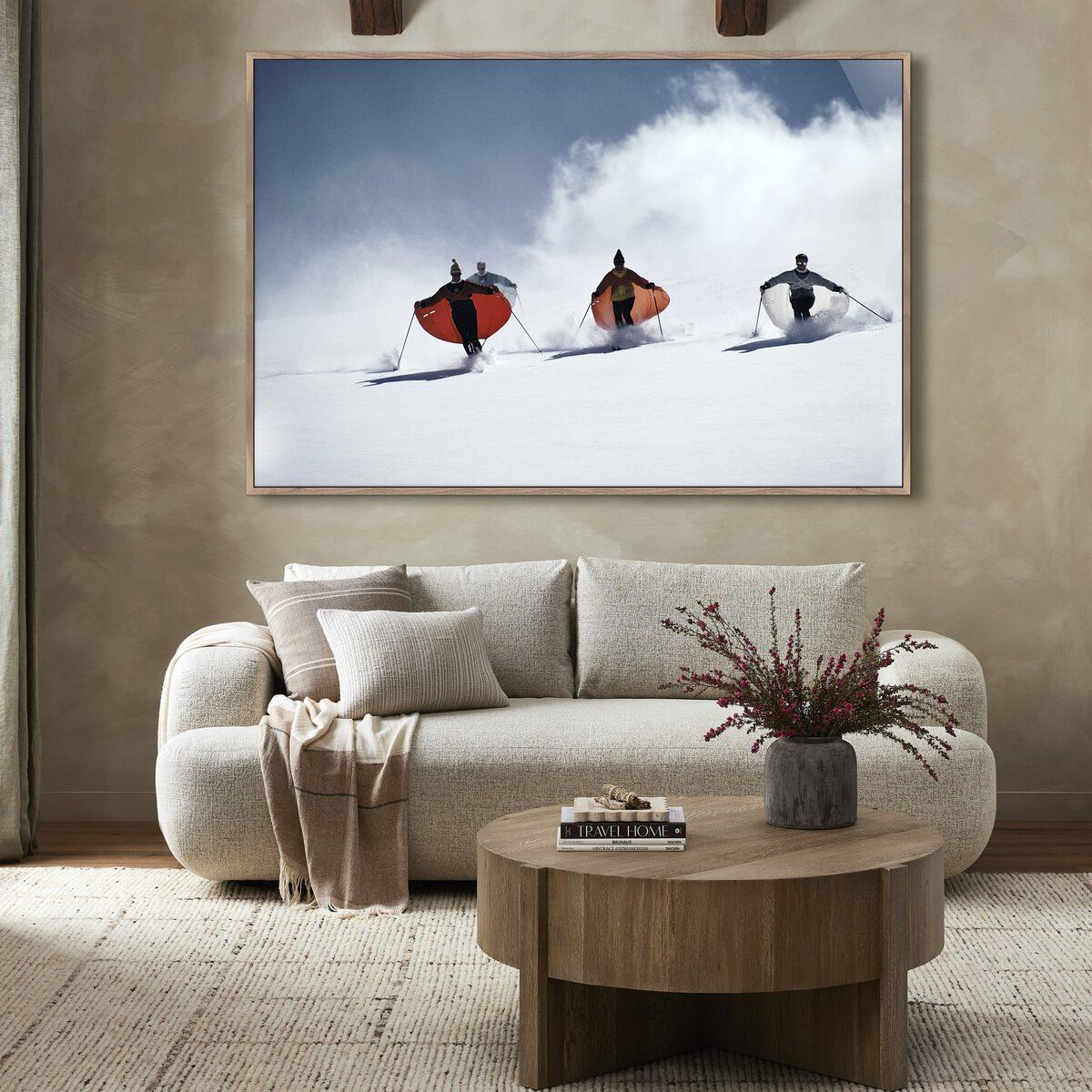 Caped Skiers By Slim Aarons