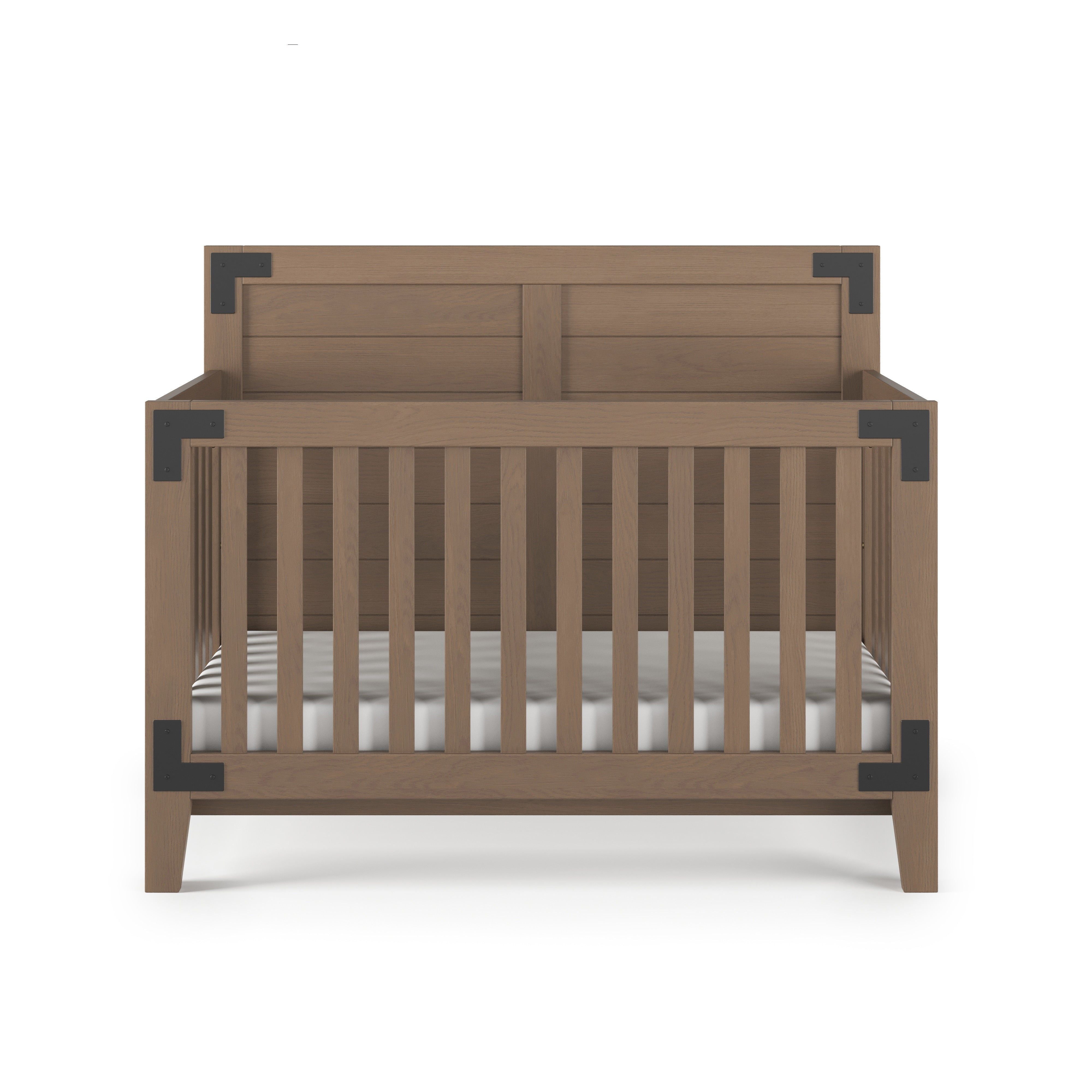 Lucas 4-in-1 Convertible Crib, Dusty Heather