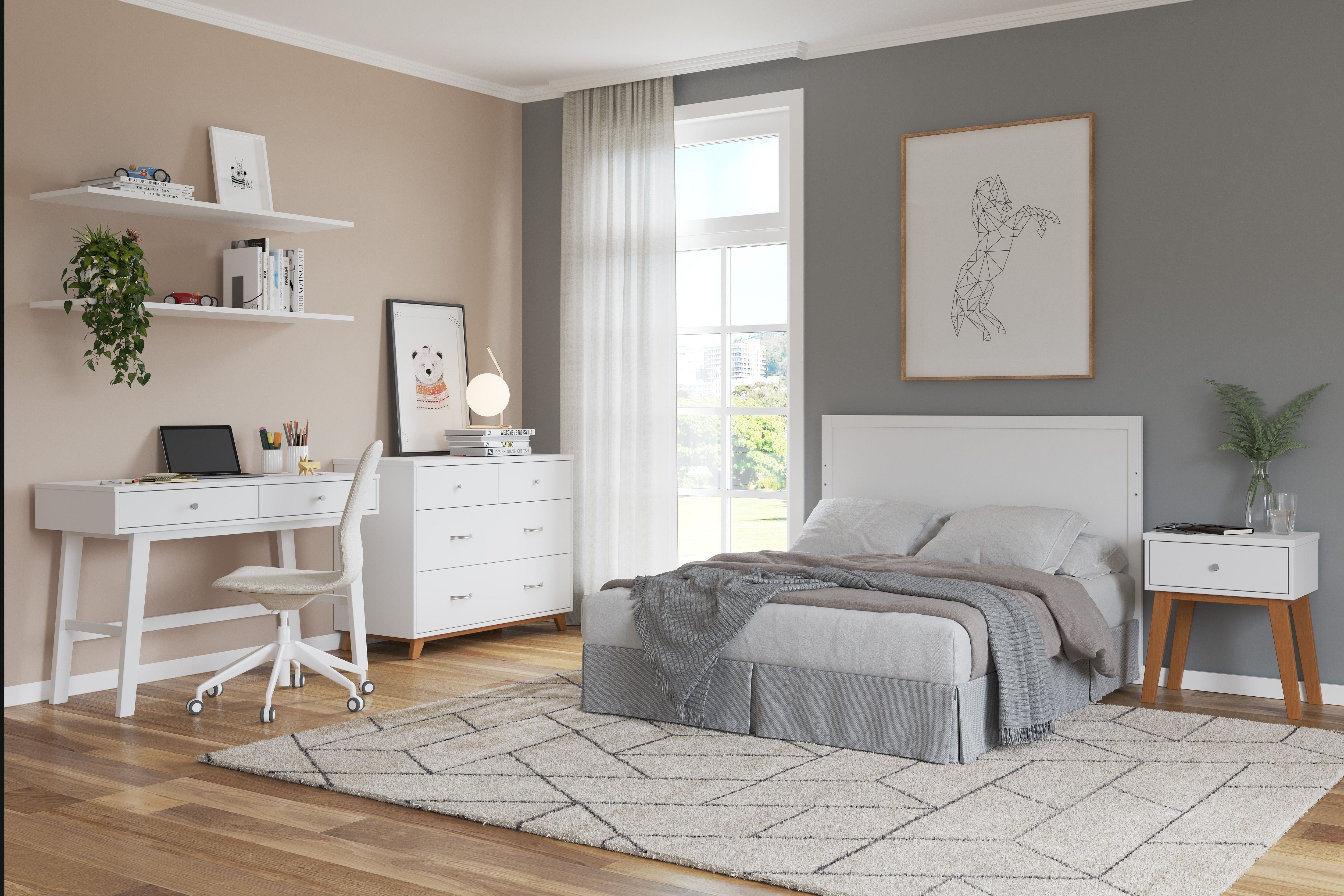 Soho Nightstand White Natural