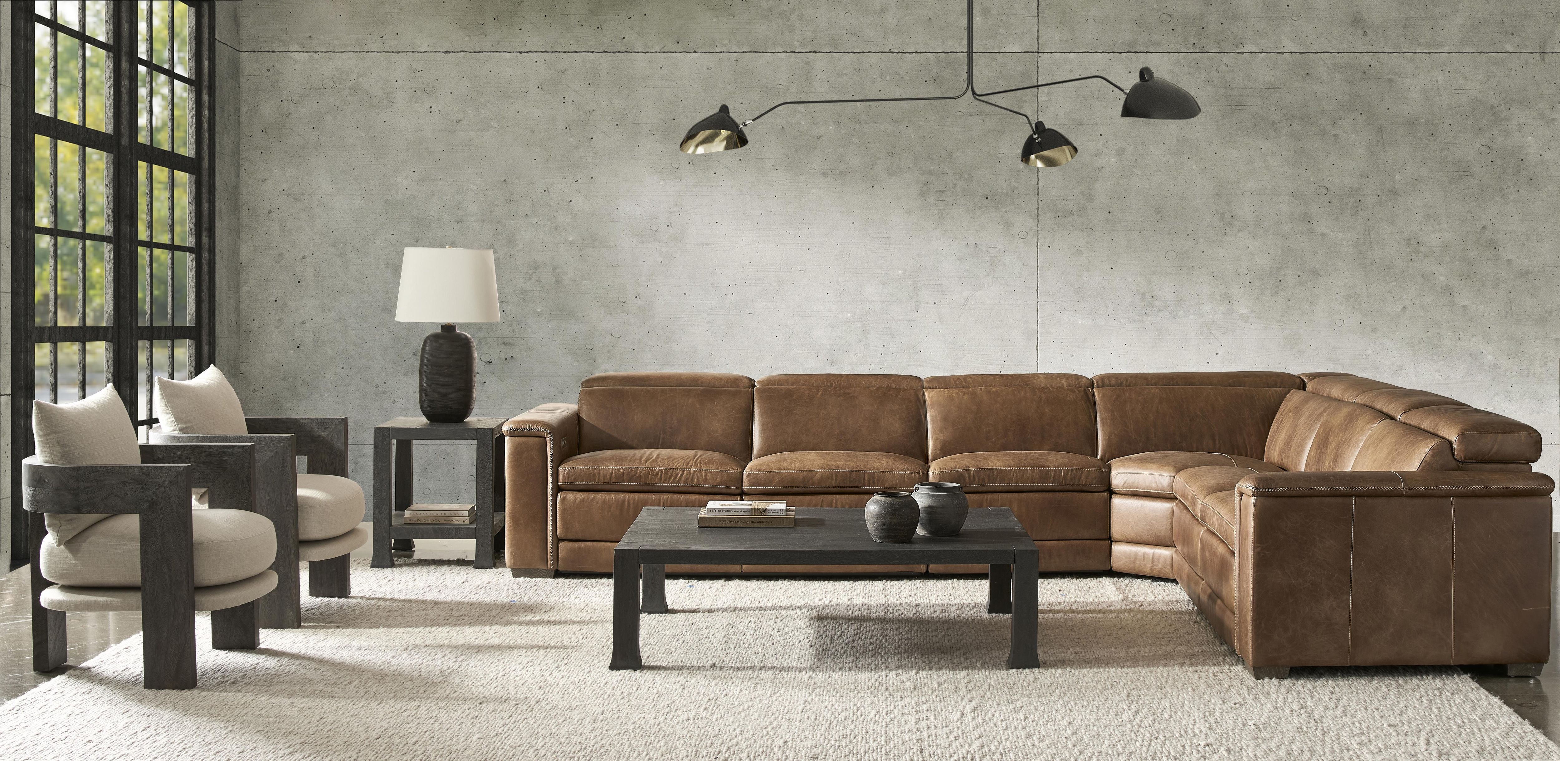 Bernhardt Furniture – Lioni Leather Power Motion Sectional