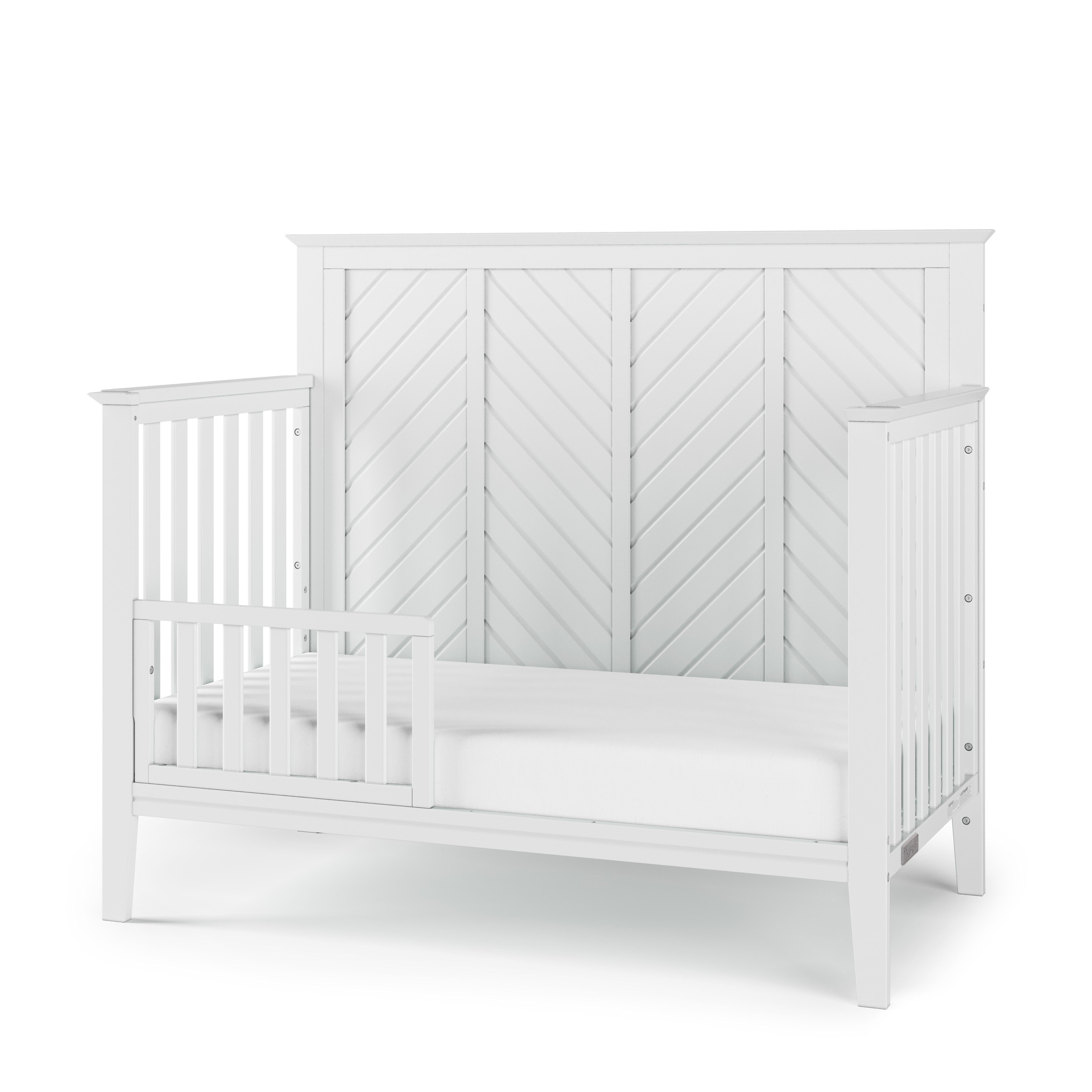 Atwood 4-in-1 Convertible Crib, Matte White